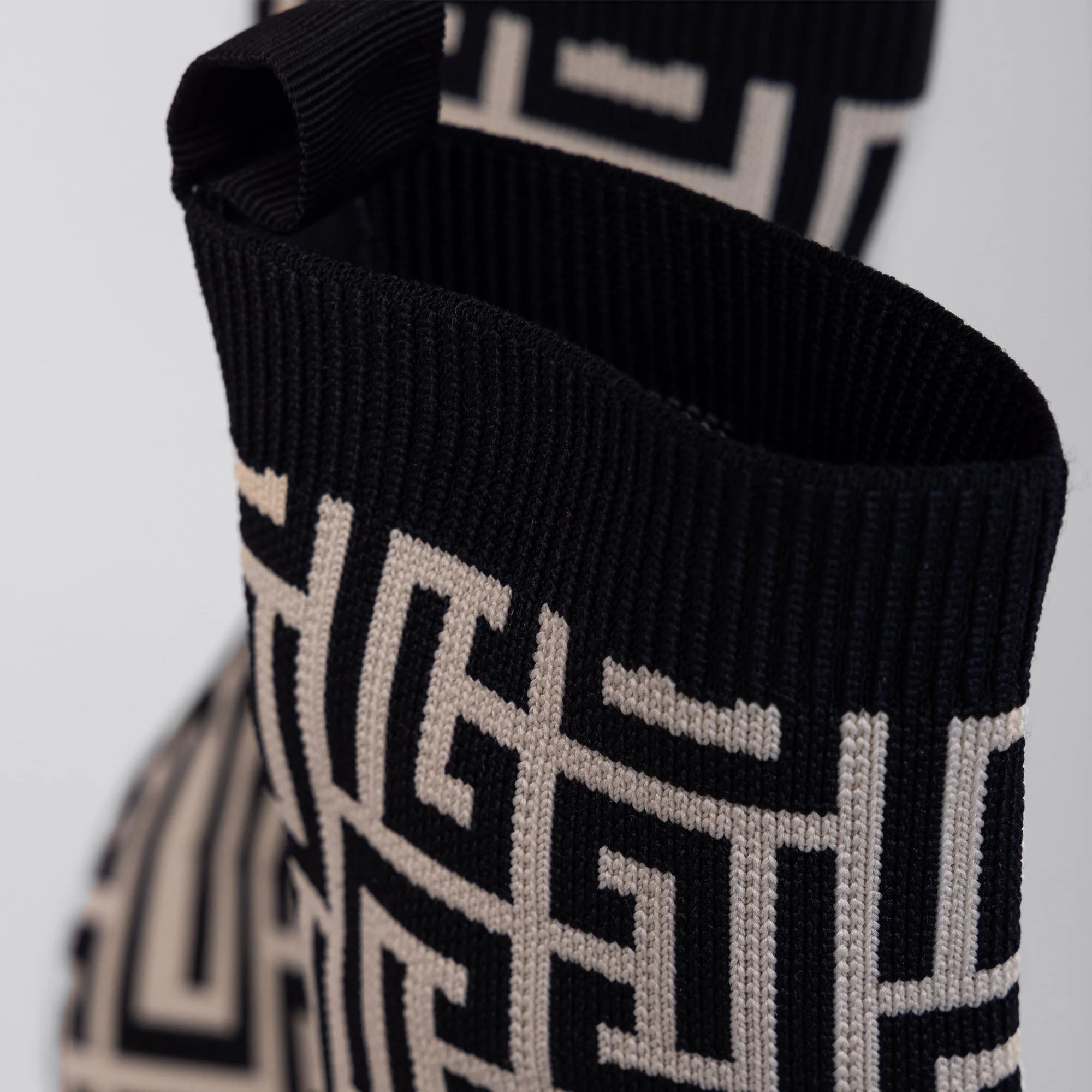 Botas Negras Balmain Monogram