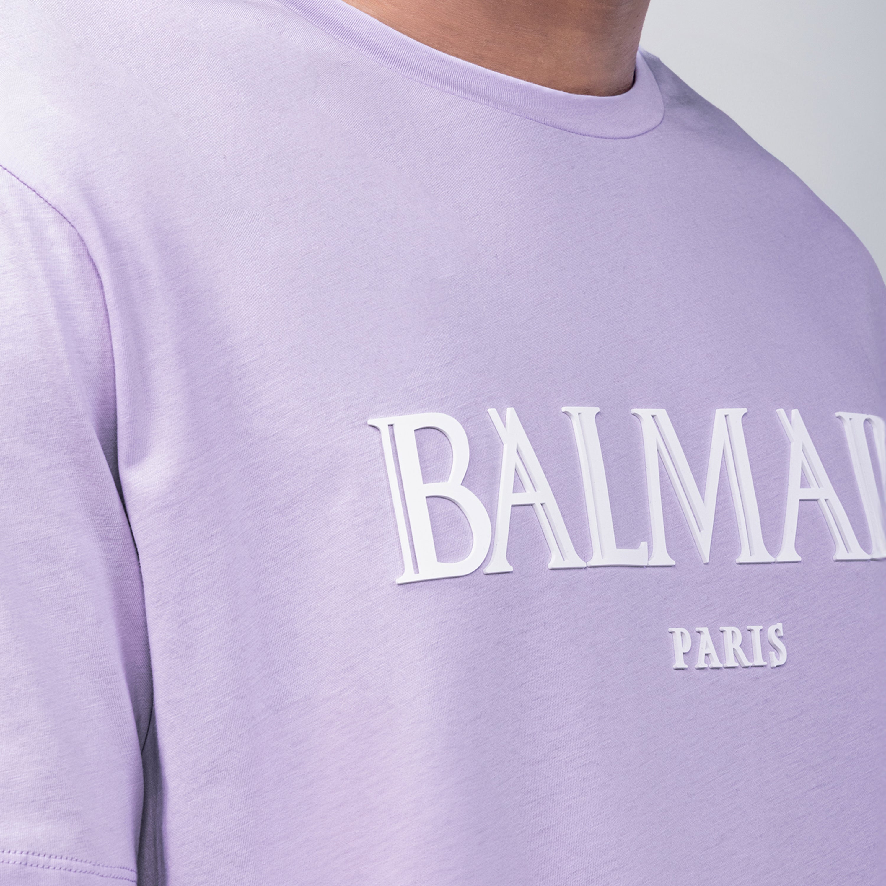 Camiseta Lila Balmain Paris