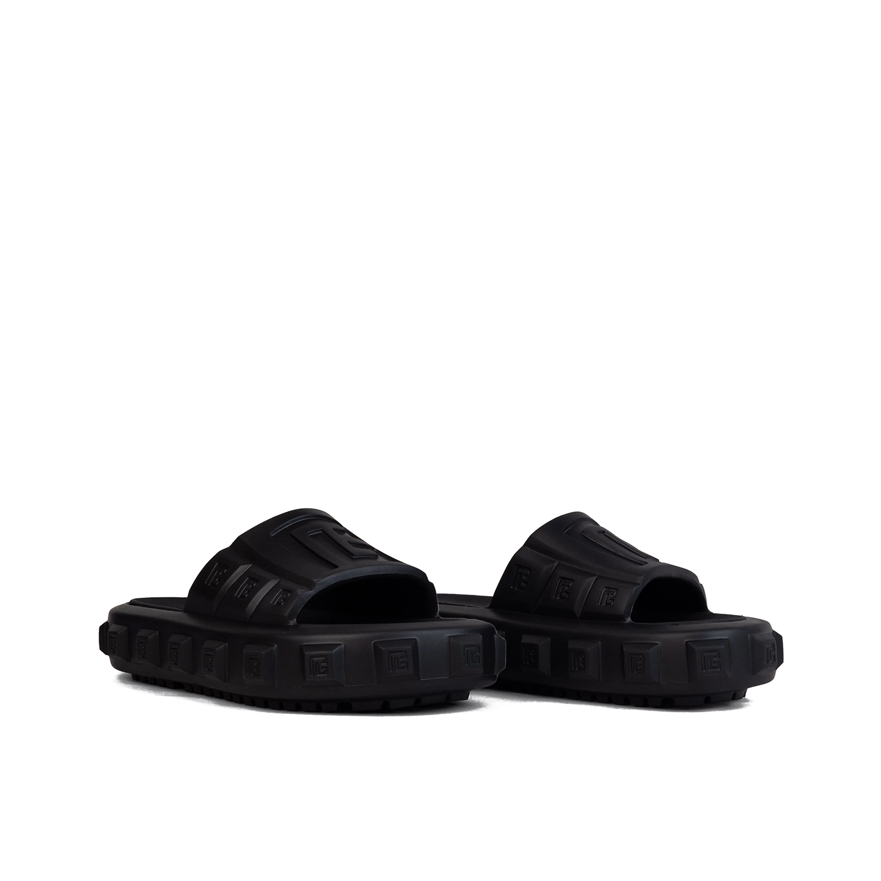 Sandalias Negras Balmain Ari-Gomme