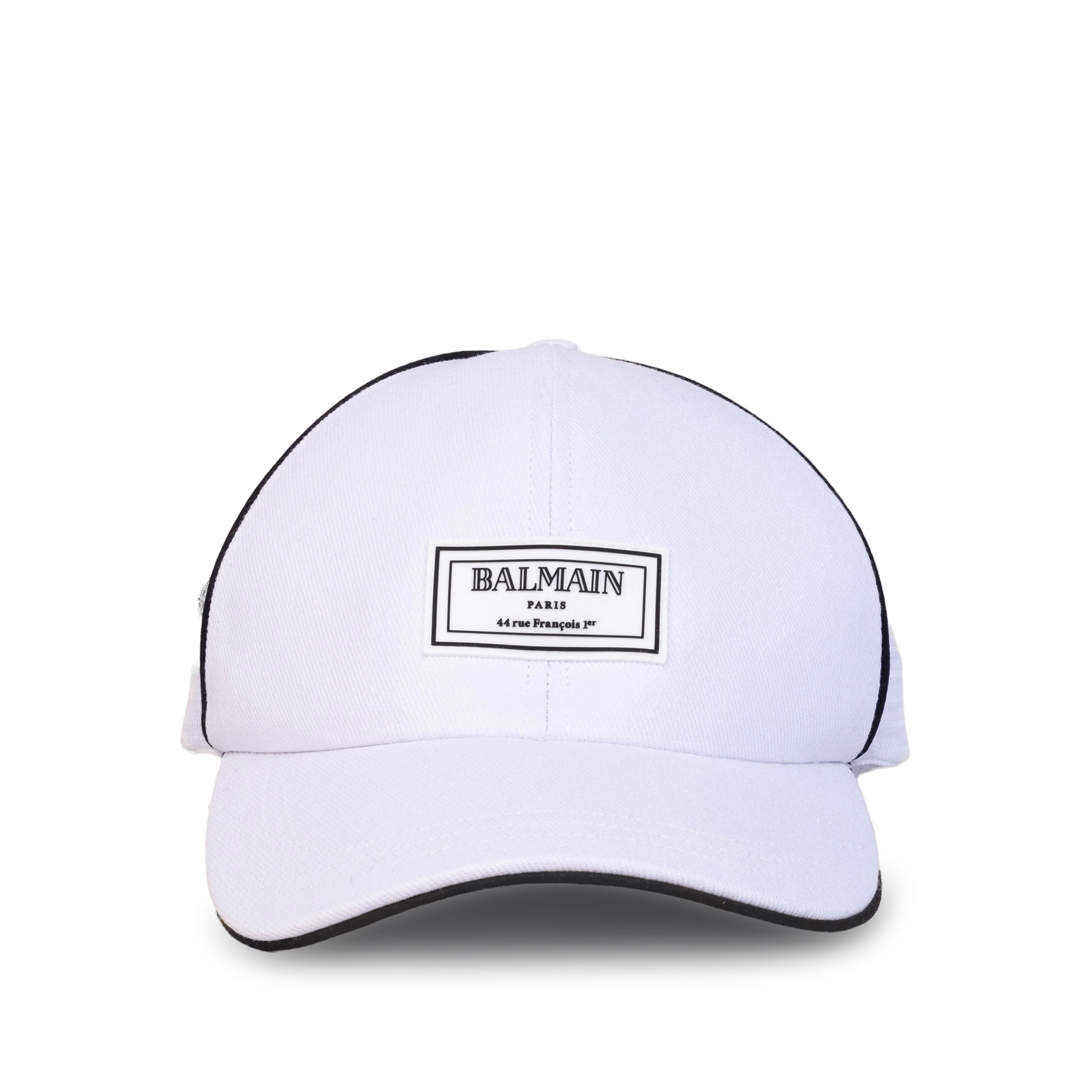 Gorra Blanca Balmain Paris Patch