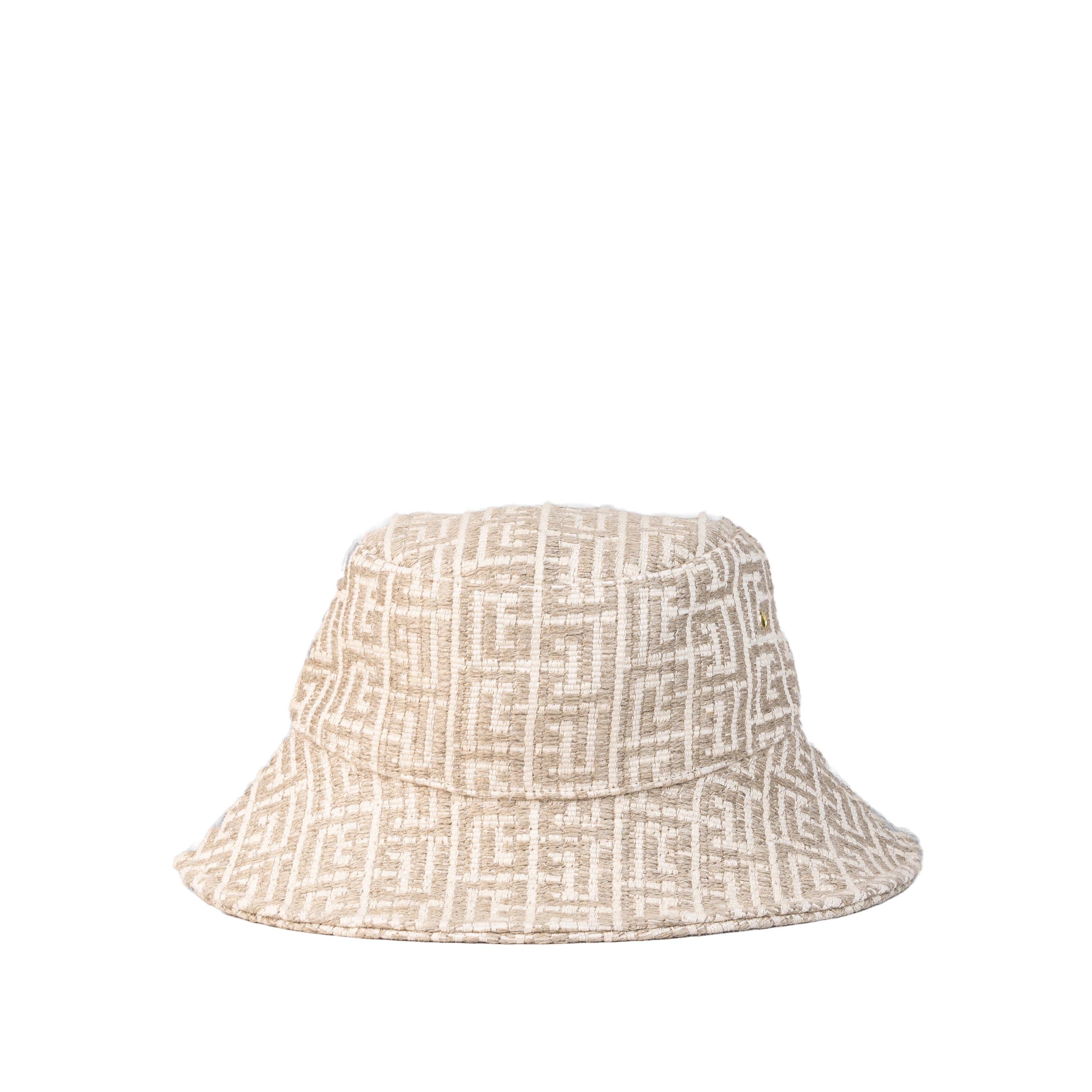 Gorro Beige Balmain PB Monogram