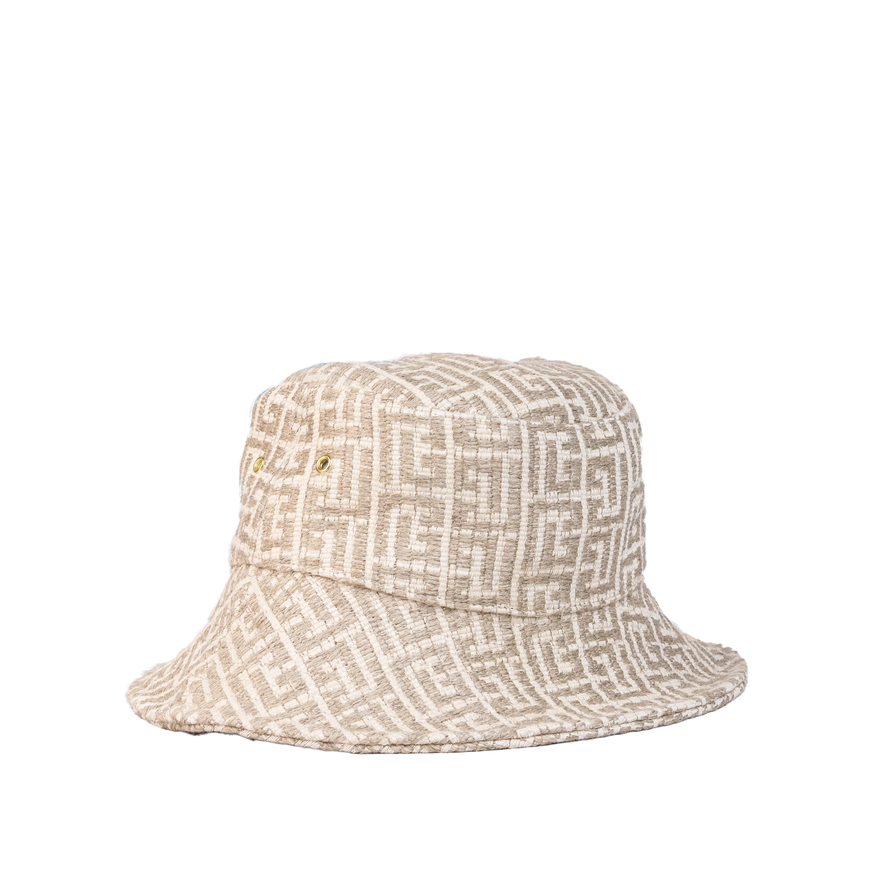 Gorro Beige Balmain PB Monogram