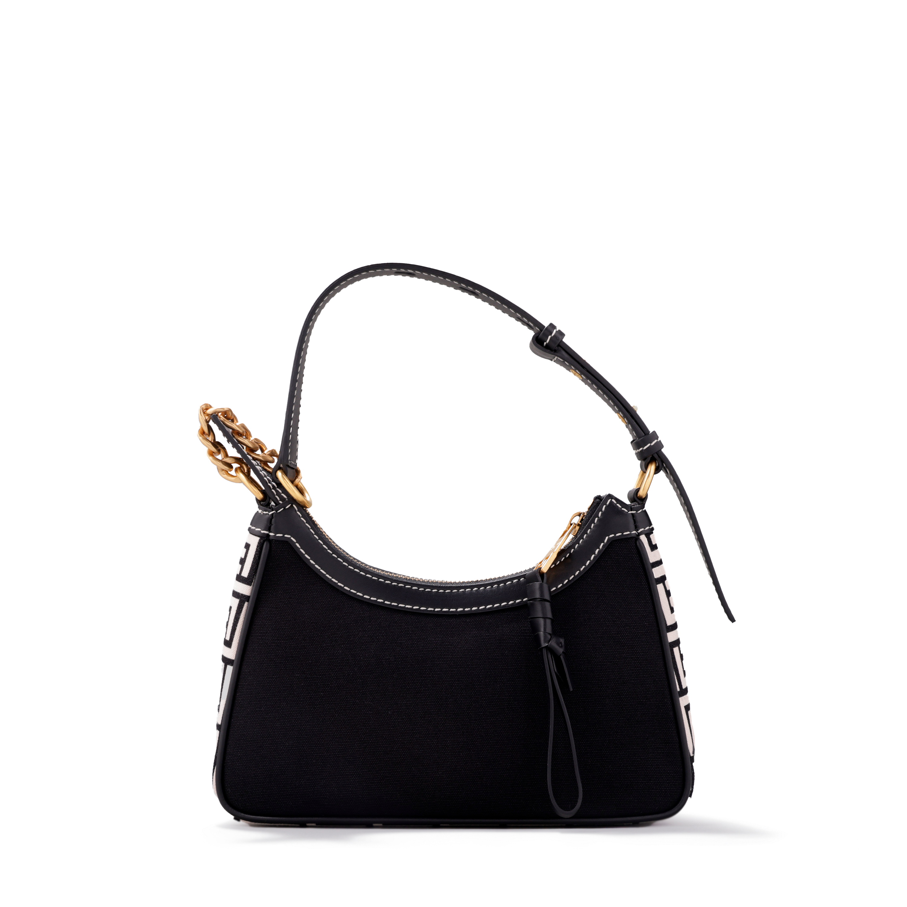 Cartera Negra Balmain B-Army Canvas