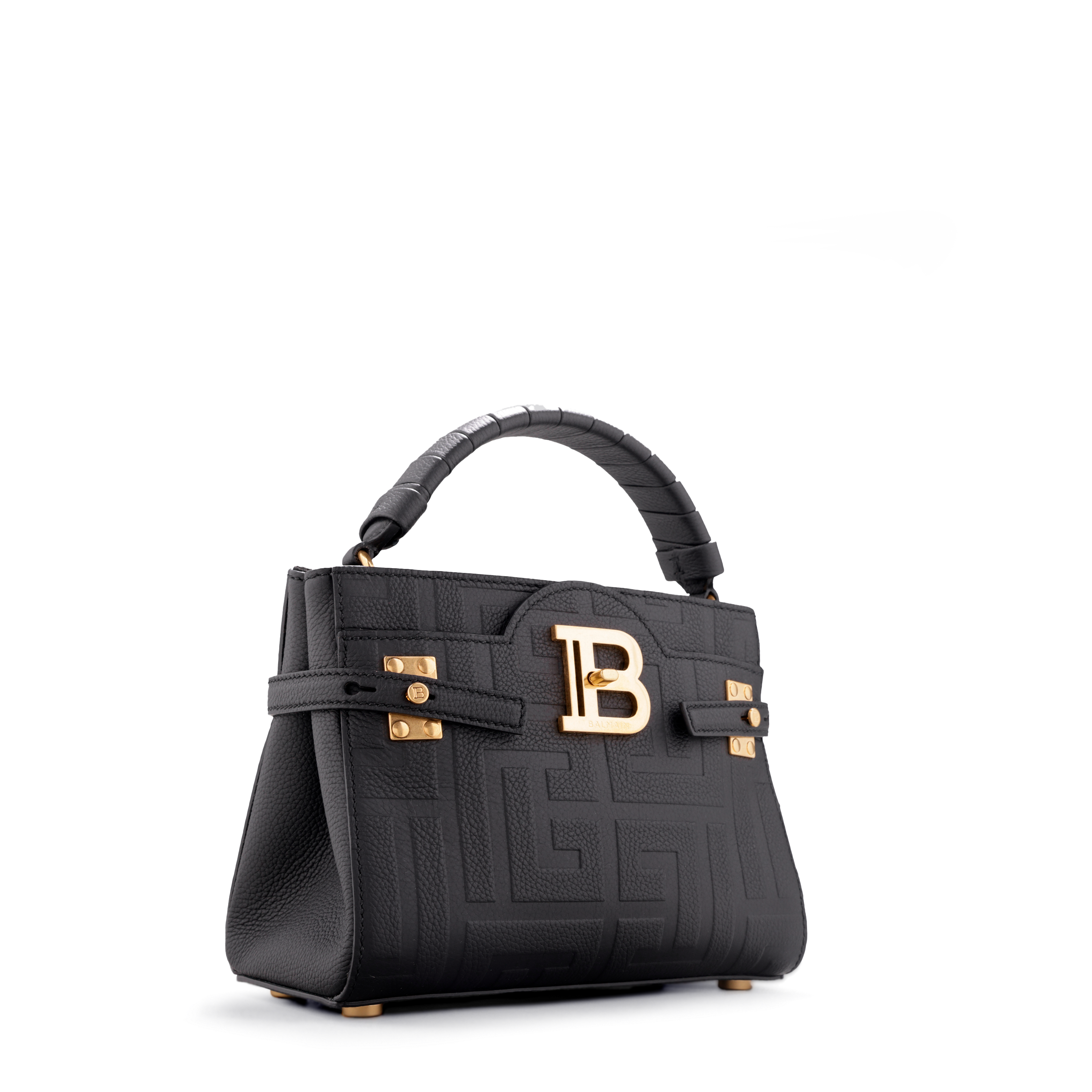 Cartera Negra Balmain Bbuz Handle 22