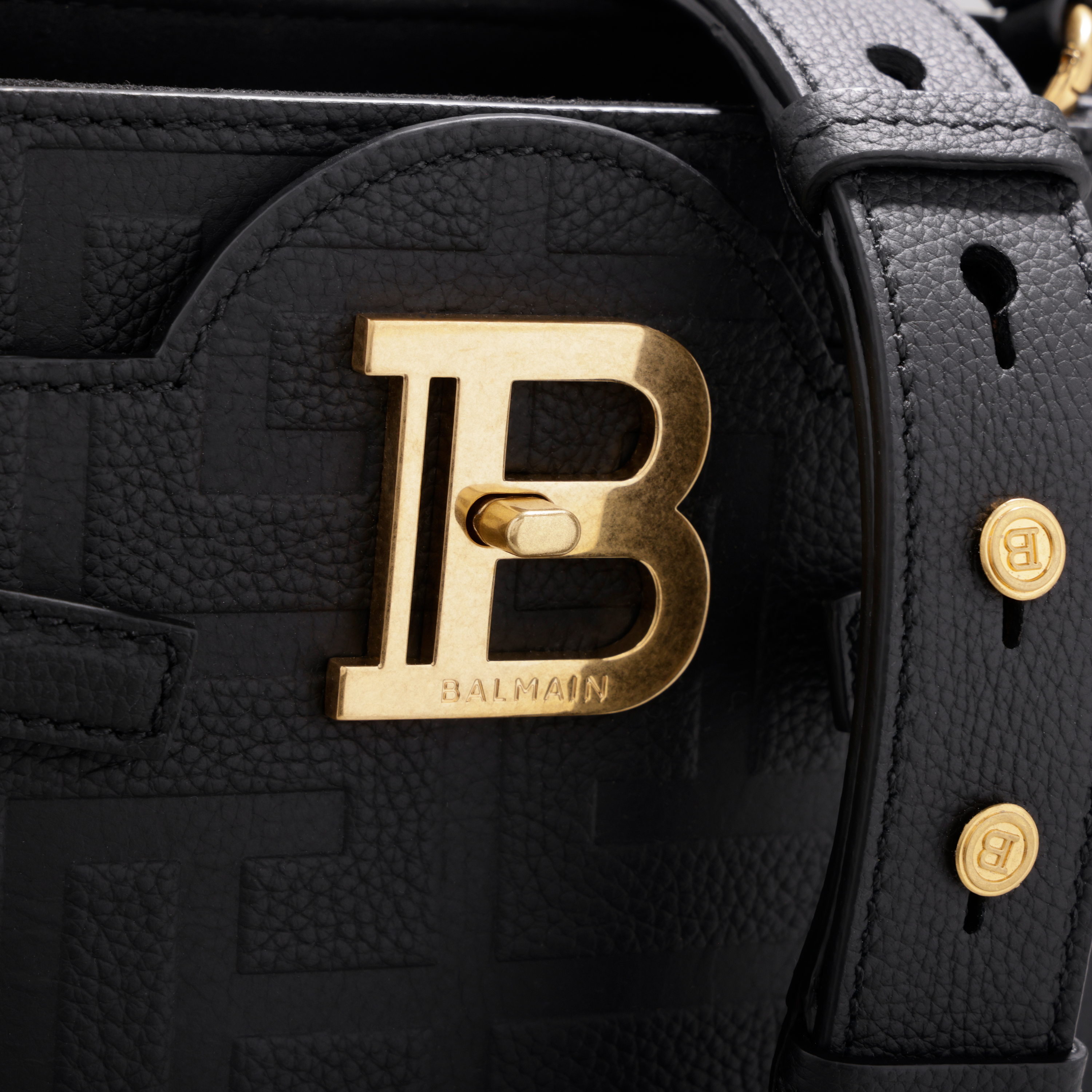 Cartera Negra Balmain Bbuz Handle 22
