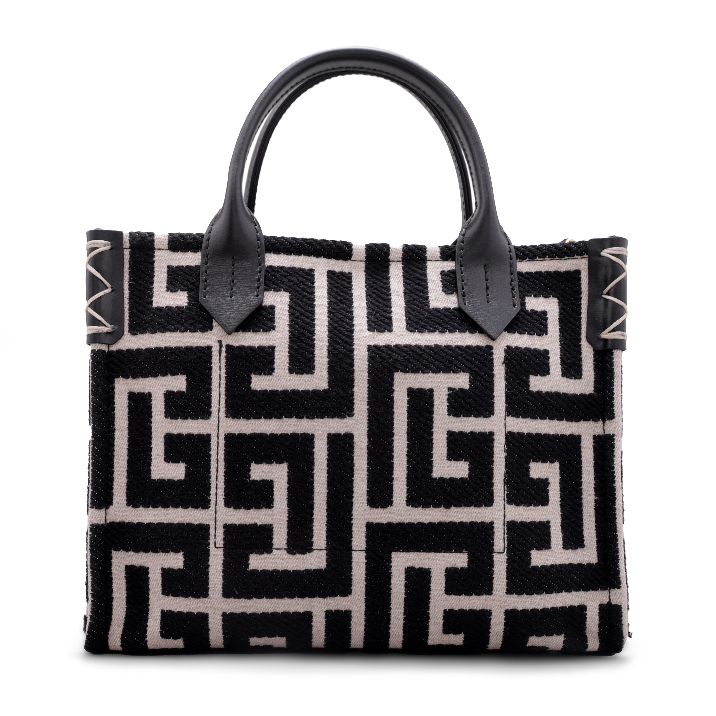 Cartera Negra Balmain B-Army Shopper Small Monogram