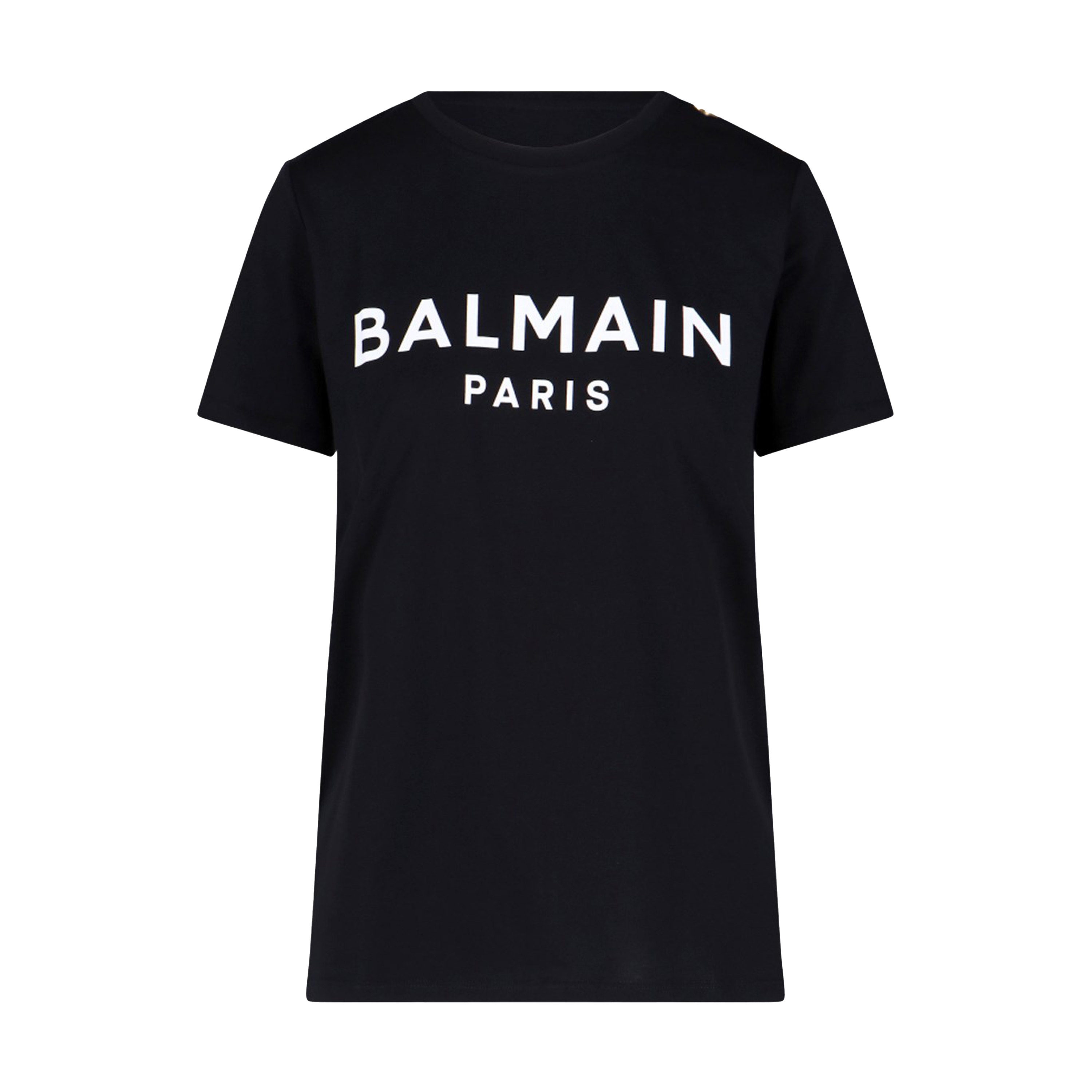 Camiseta Negra Balmain Paris 3 BTN