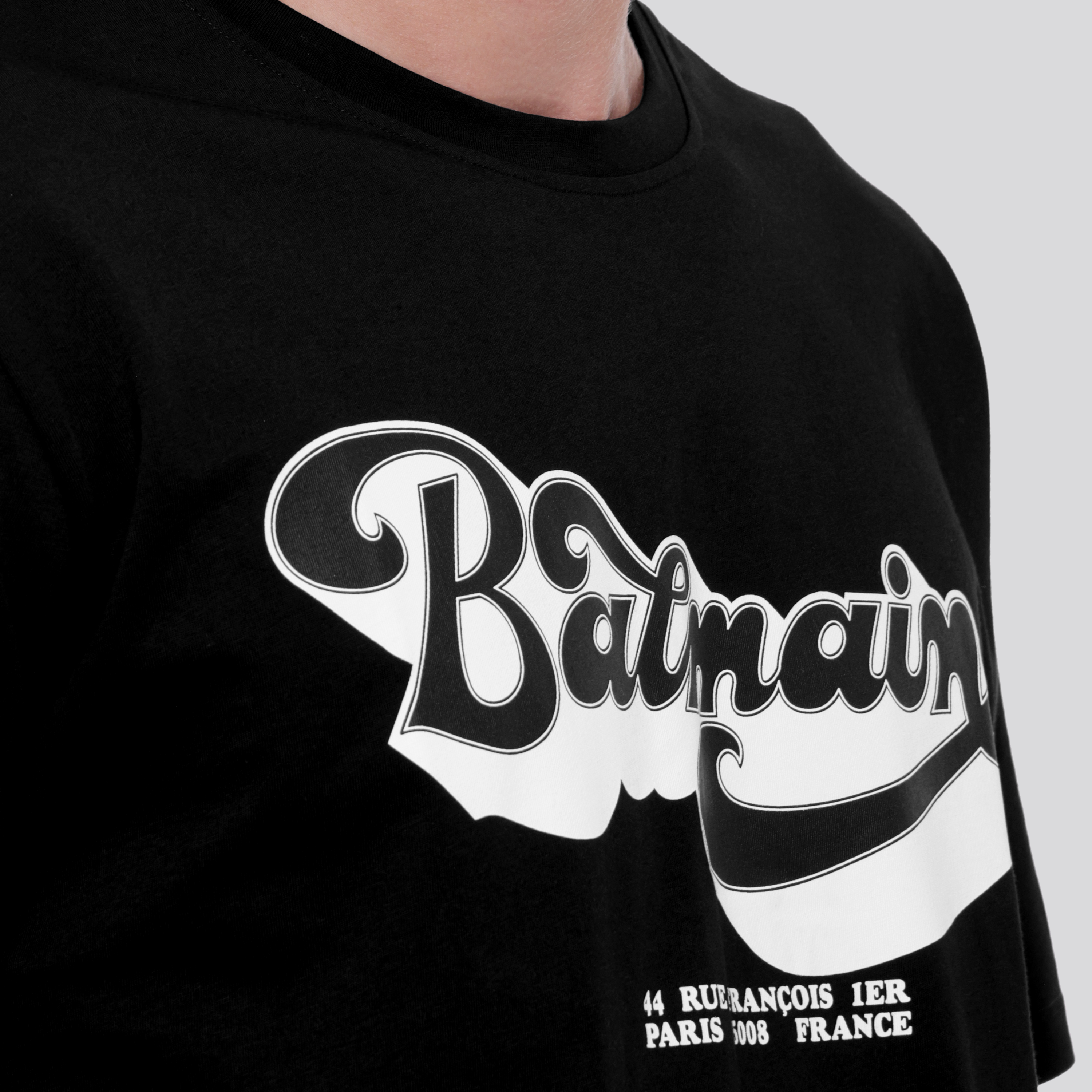 Camiseta Negra Balmain 70S