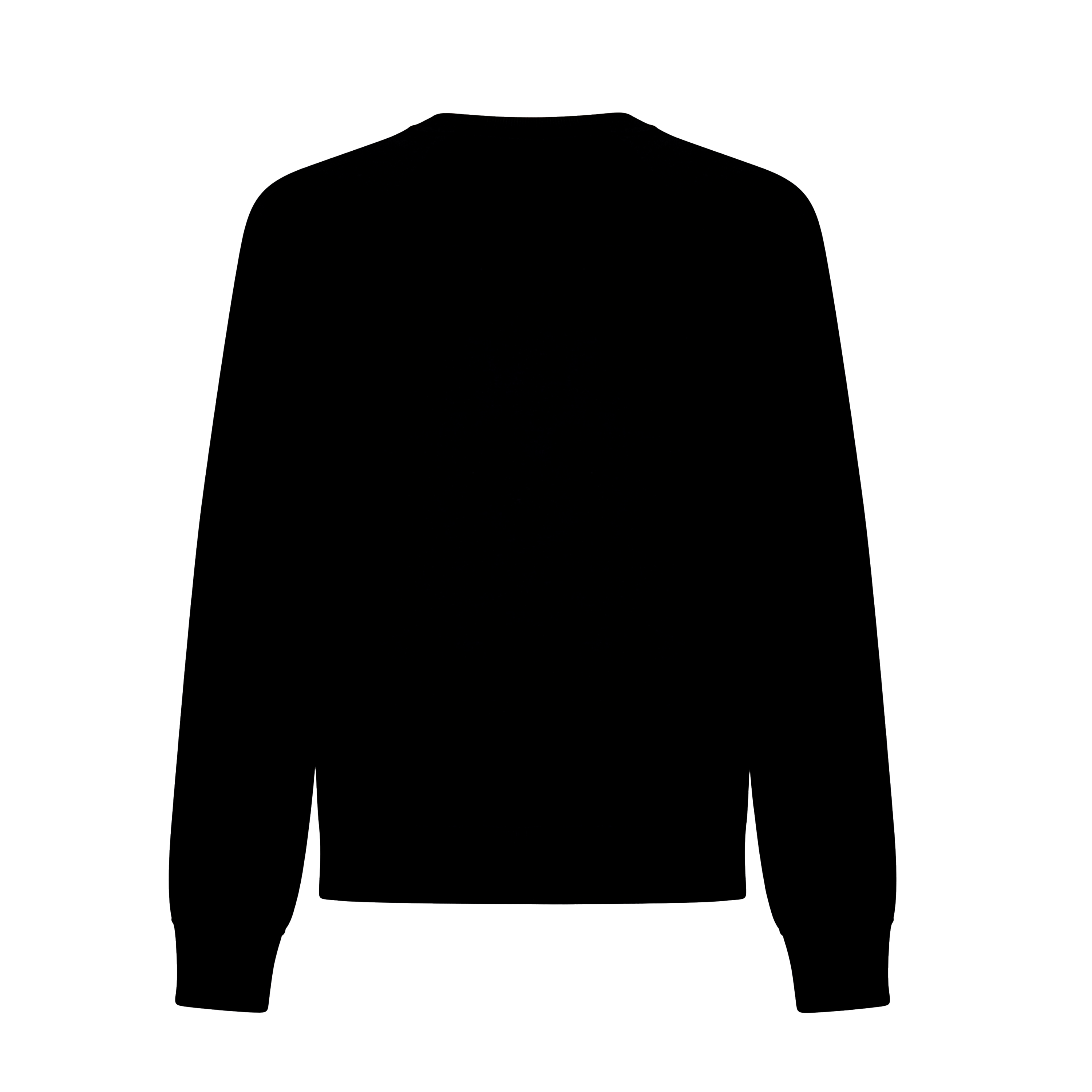 Buzo Negro Balmain Flock & Foil