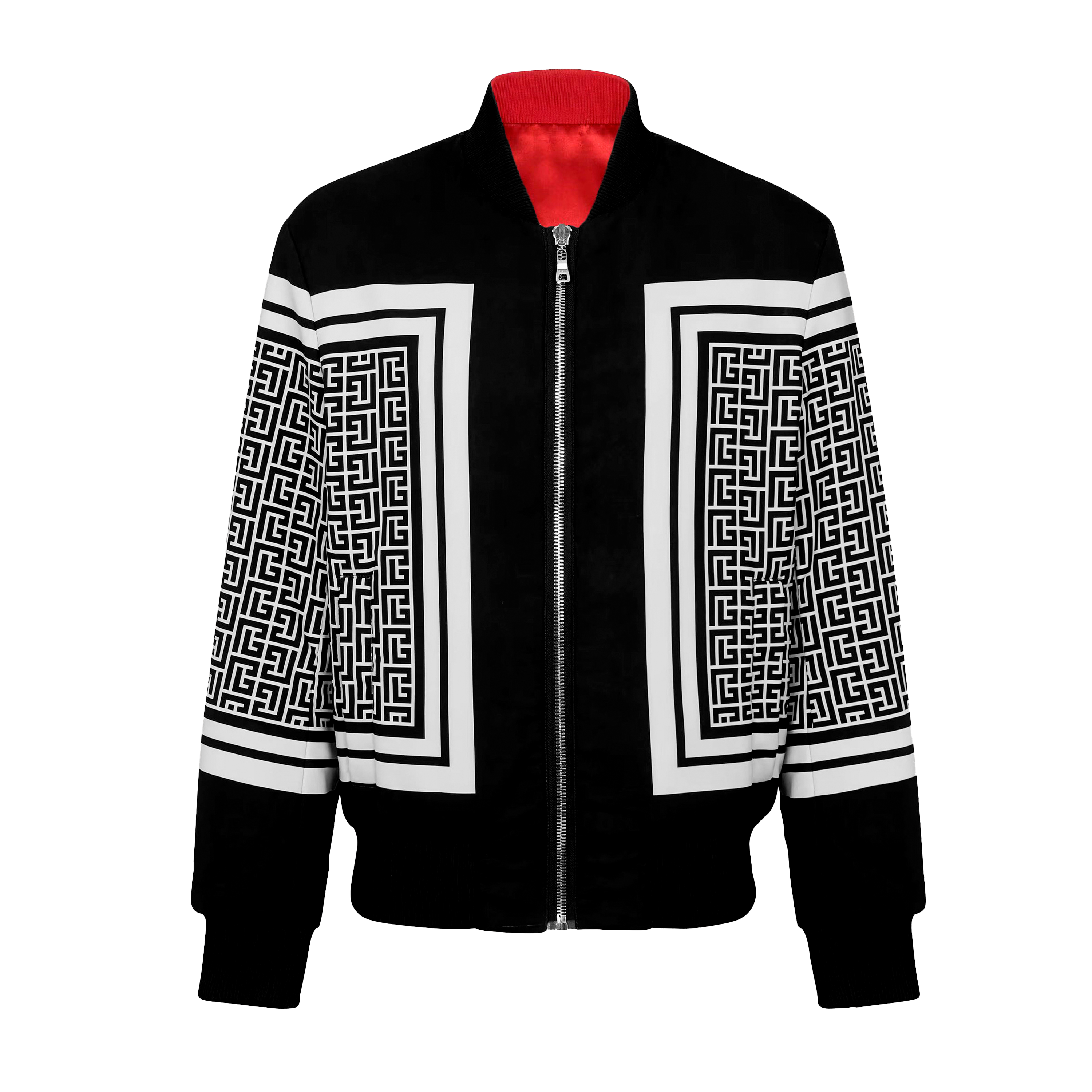 Chaqueta Negra Balmain Reversible Bomber
