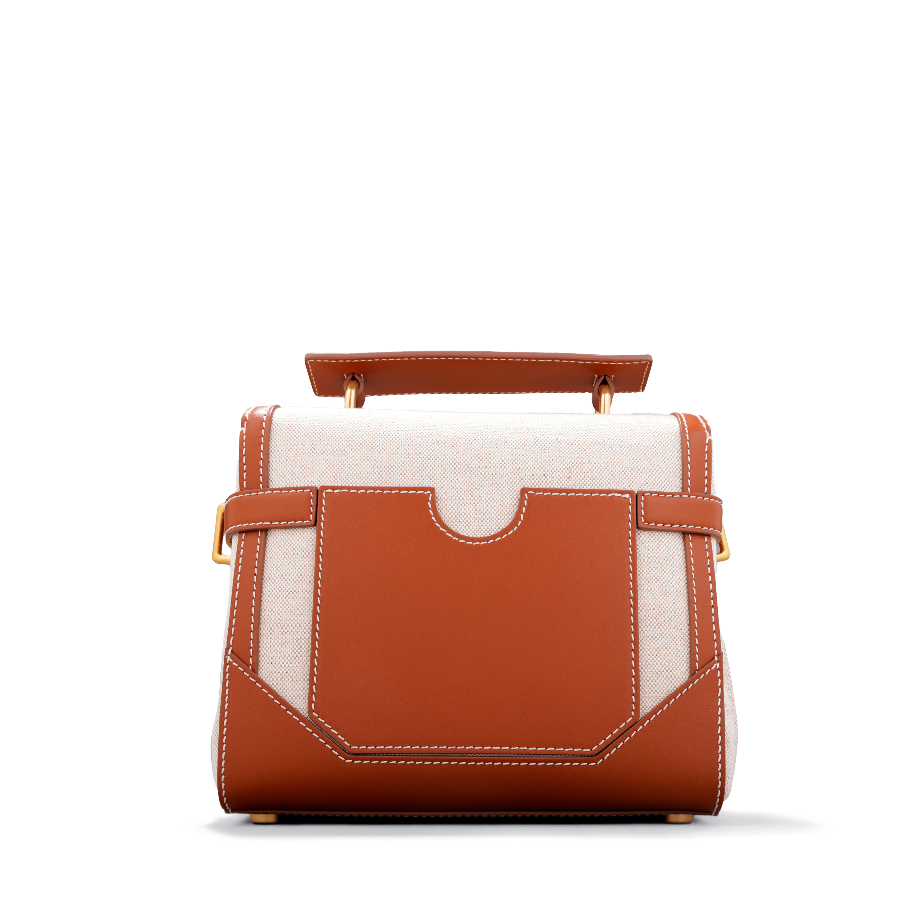Cartera Beige Balmain Bbuz Handle 23 Logo