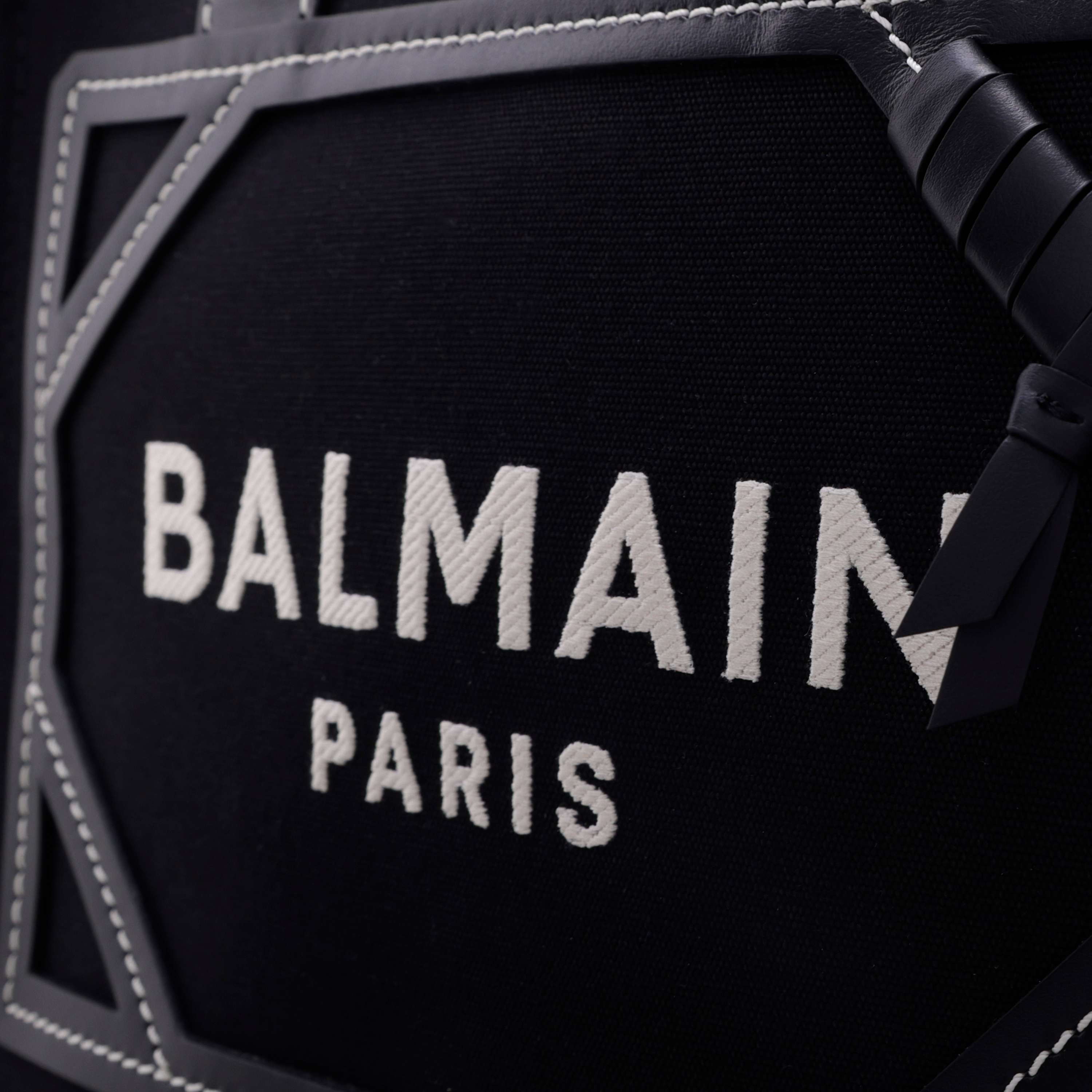 Cartera Negra Balmain Army Shopper Small
