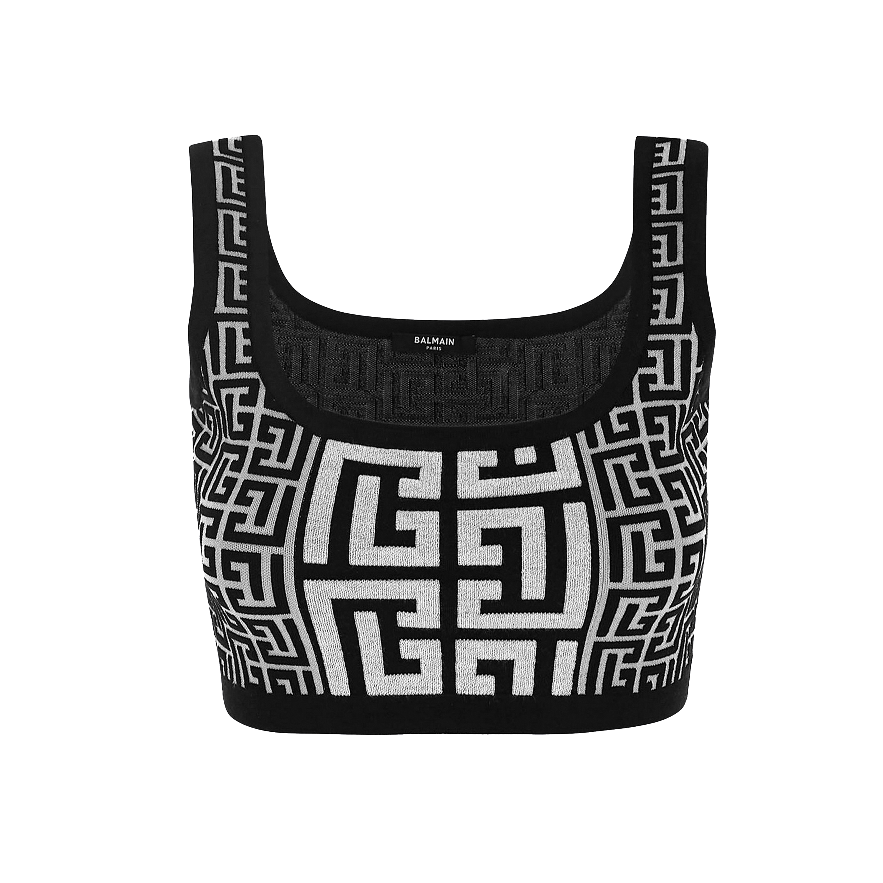 Top Negro Balmain Monogram