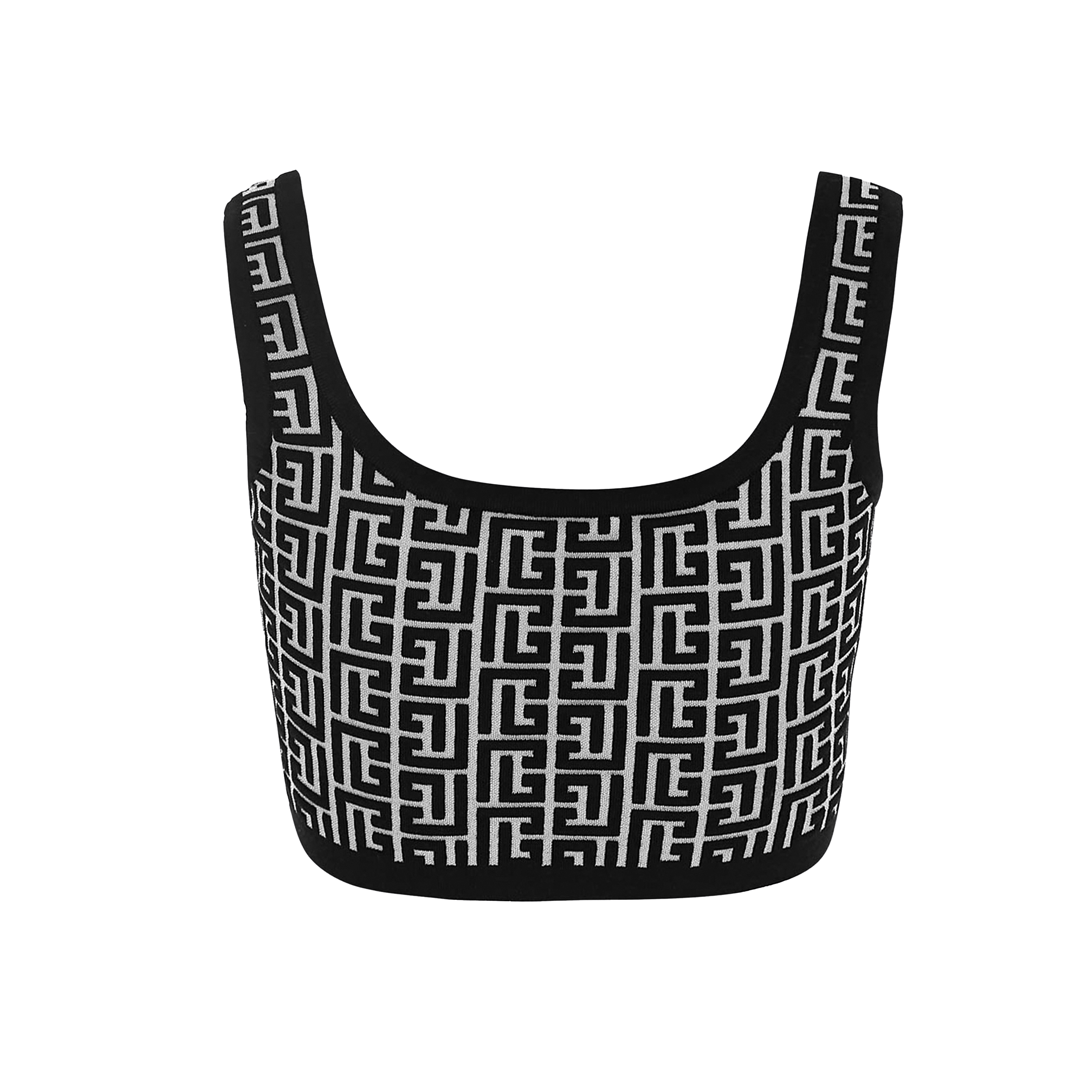 Top Negro Balmain Monogram