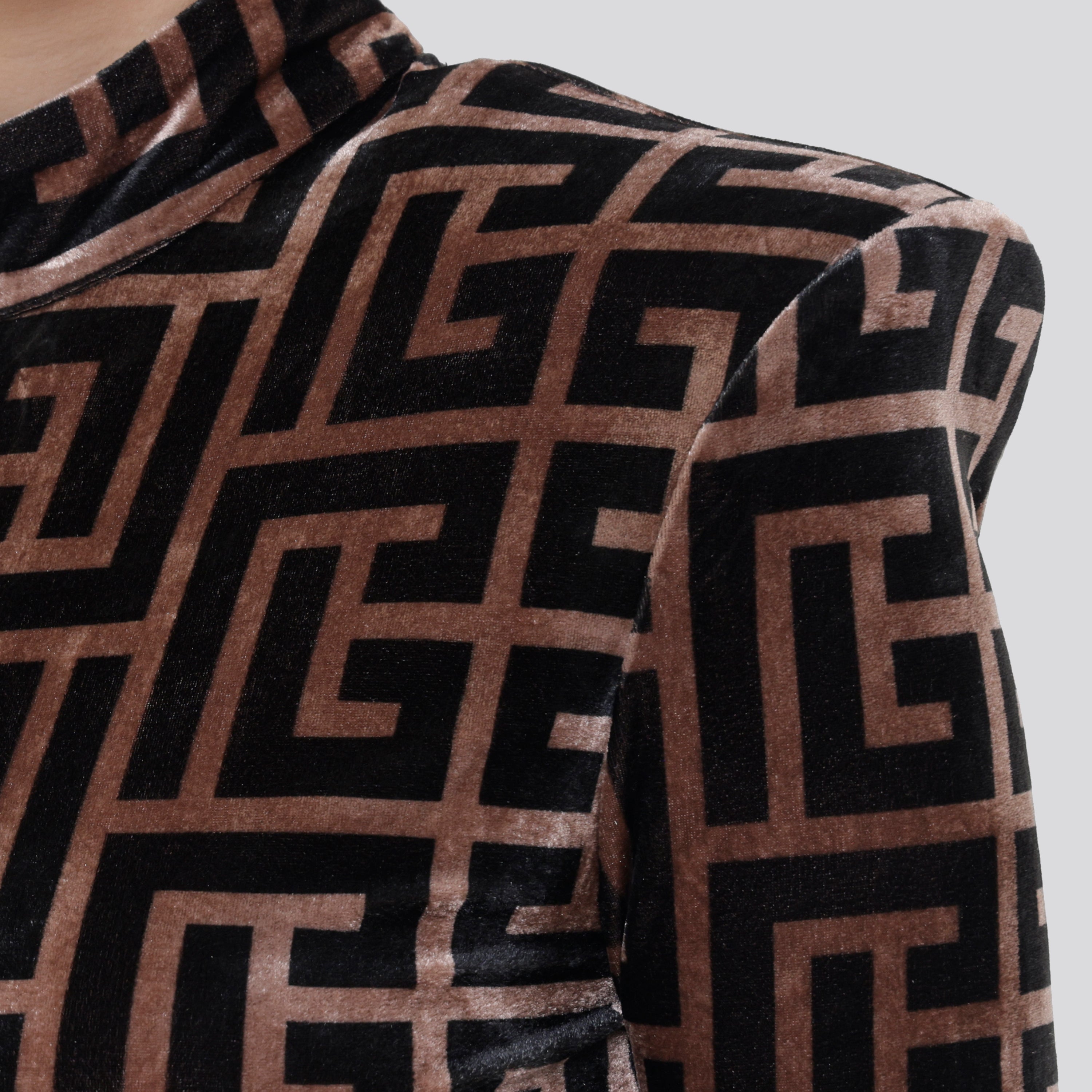 Top Café Balmain Hihg Neck Monogram