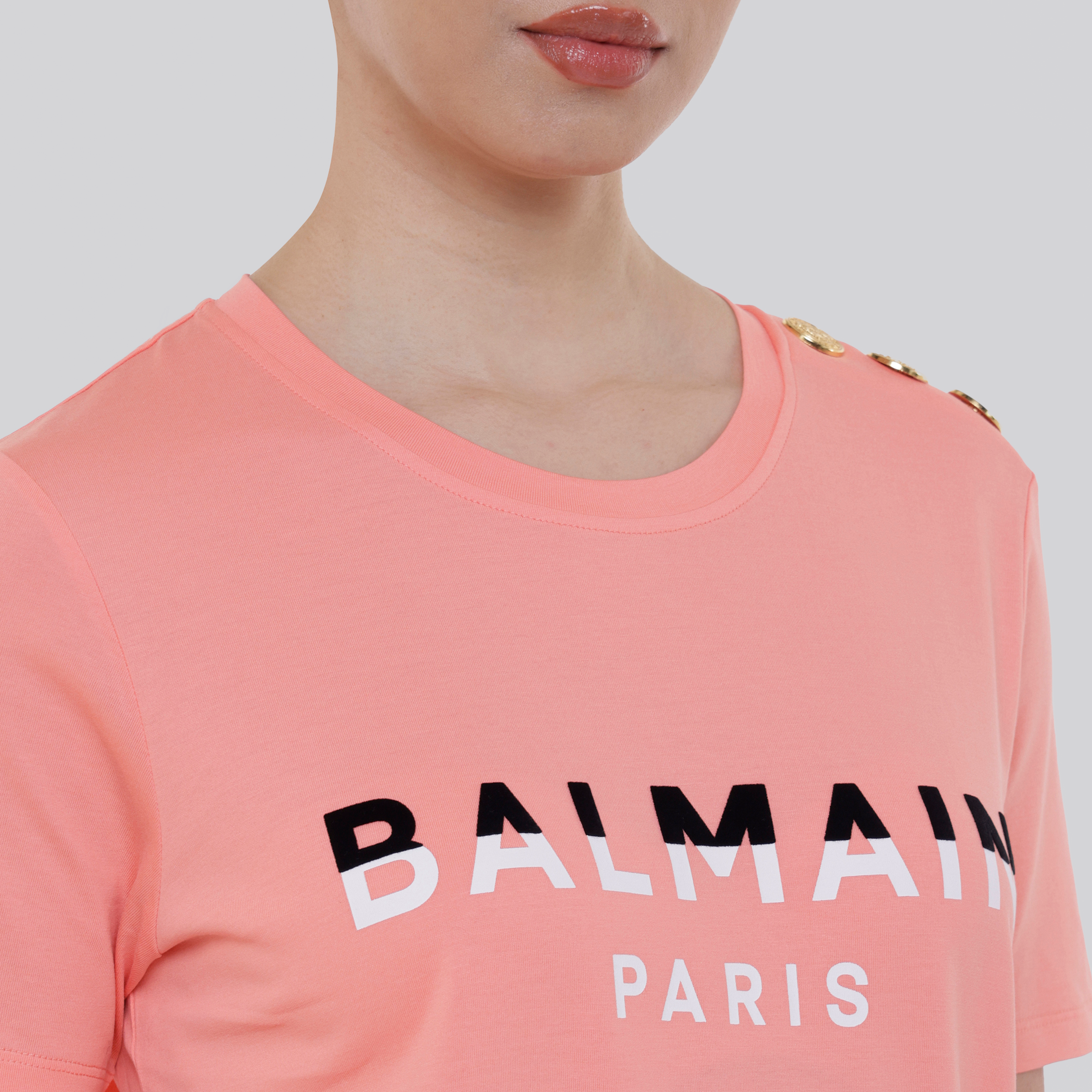 Camiseta Salmon Balmain Paris 3 BTN
