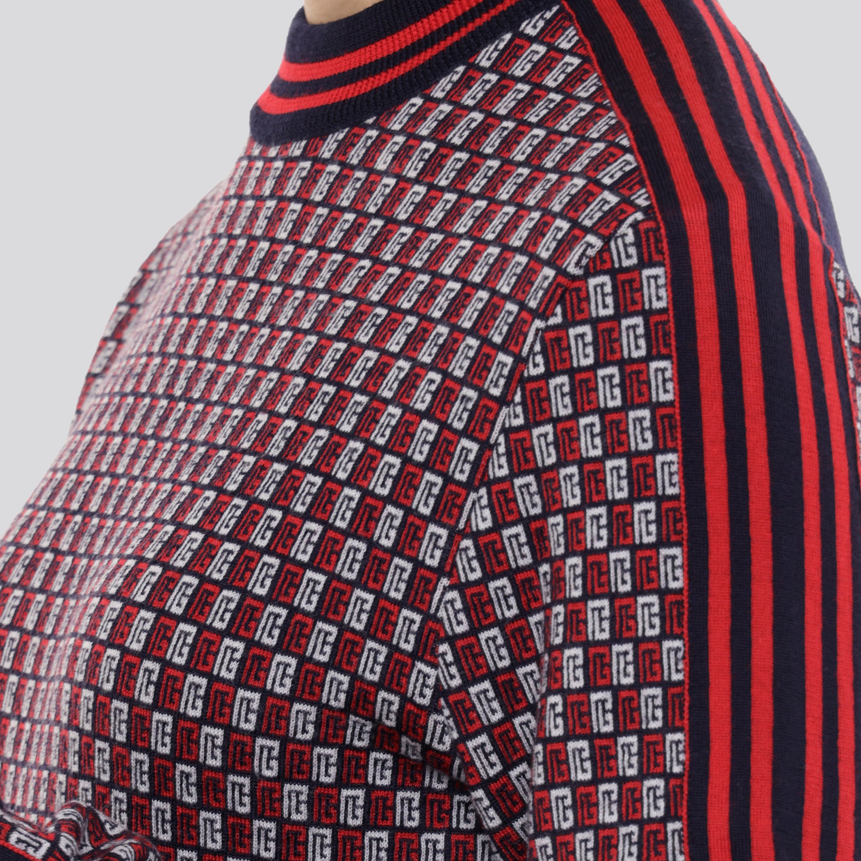 Buzo Rojo Balmain Monogram