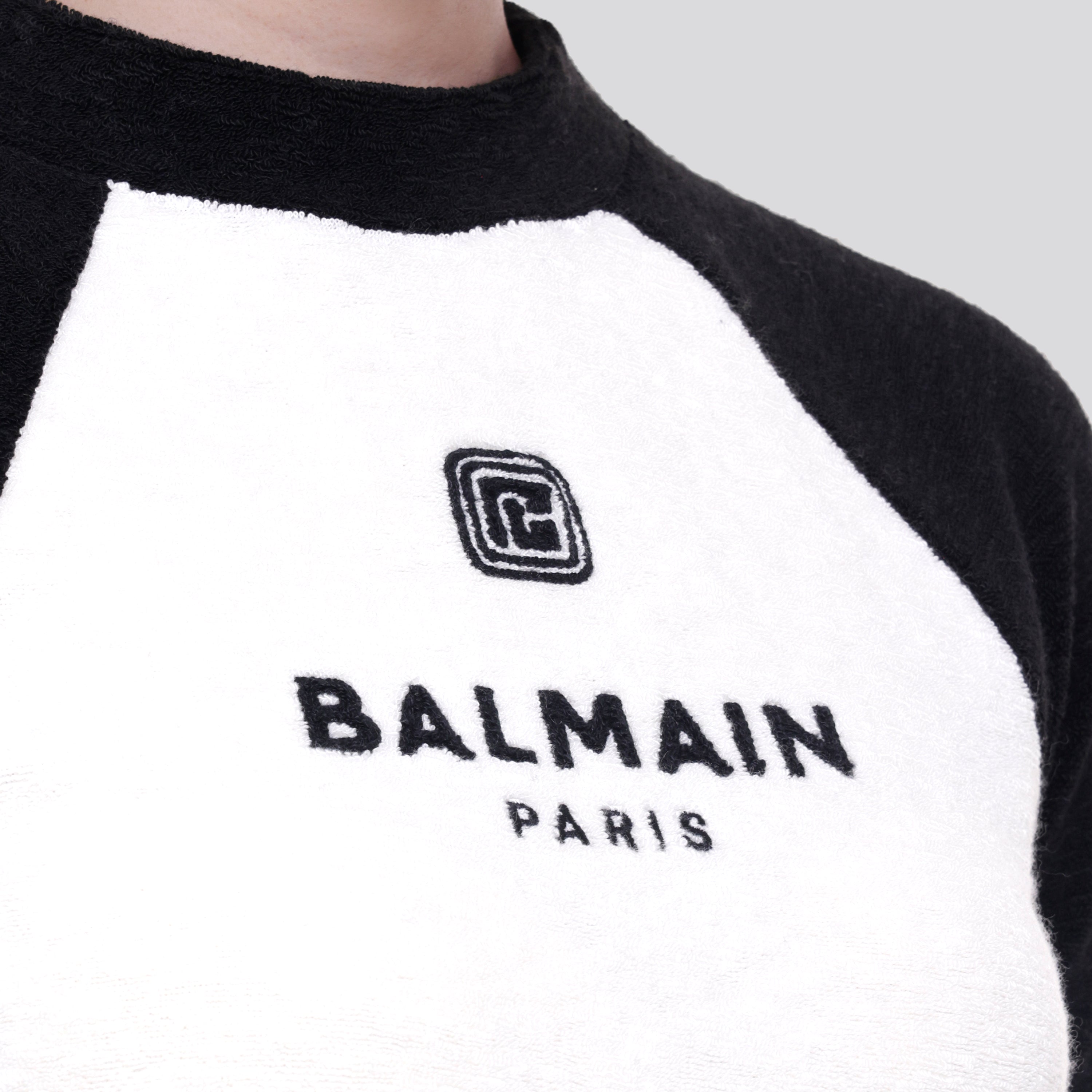 Buzo Blanco Balmain Negro Paris PB
