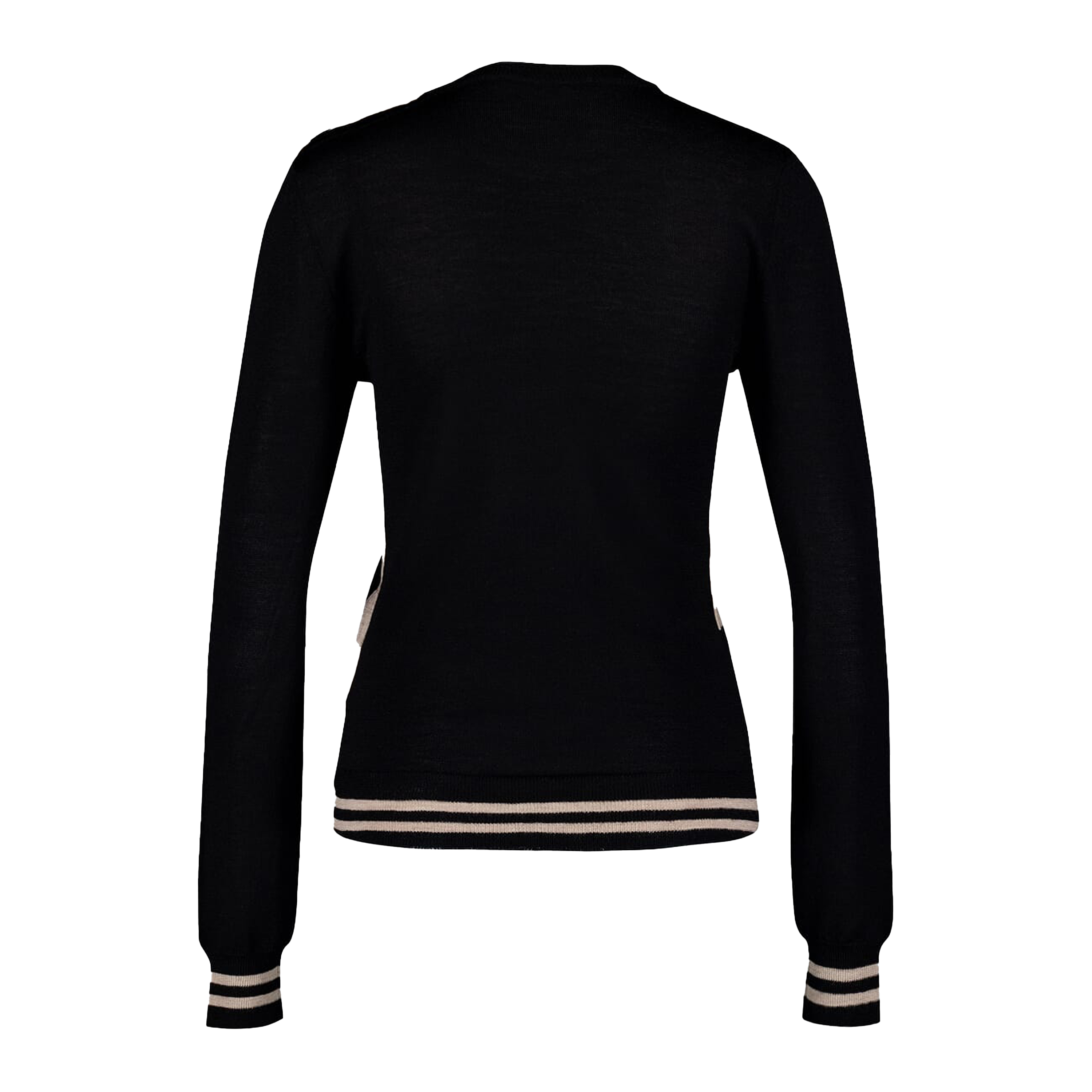 Buzo Negro Balmain 3 BTN Maxi Monogram