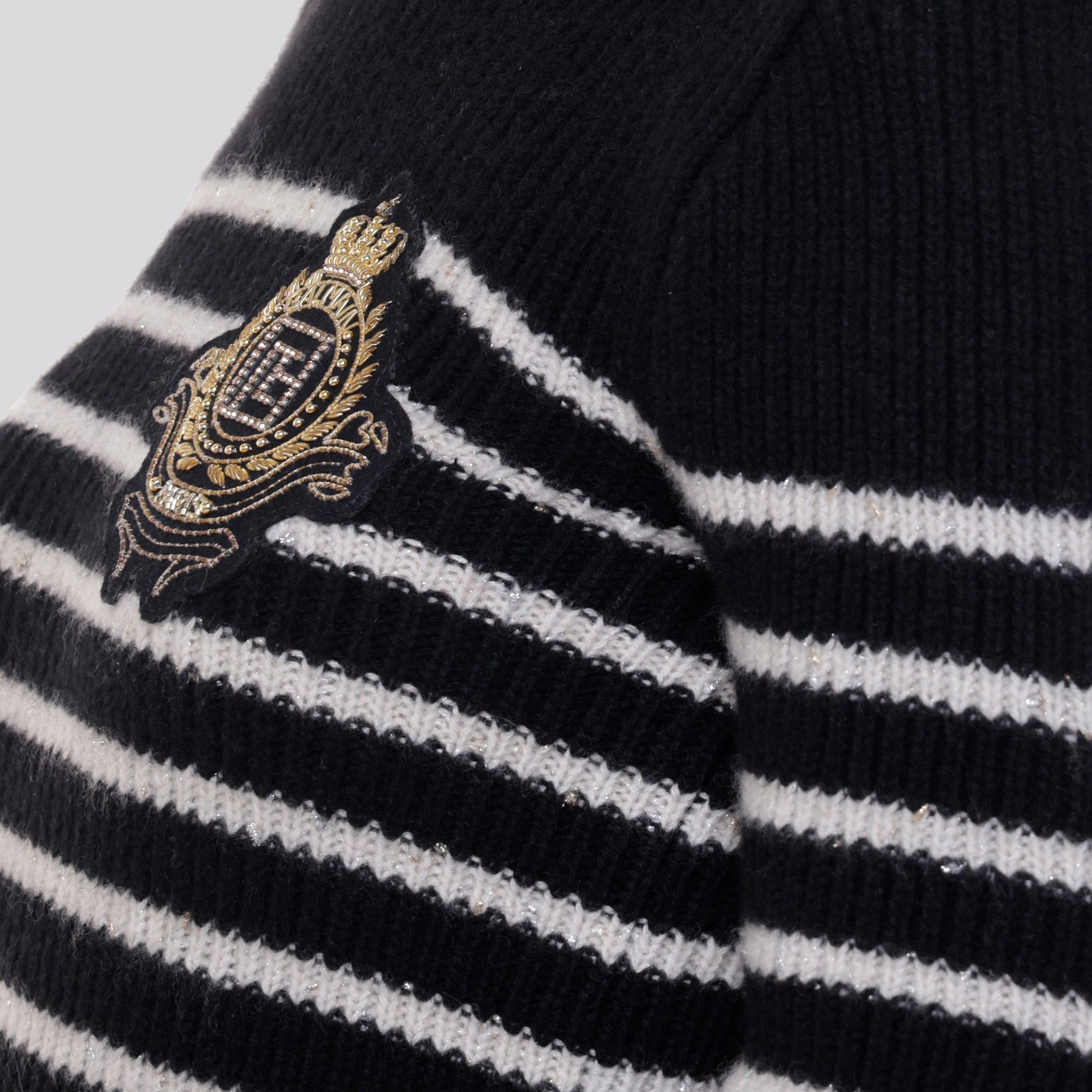 Buzo Negro Balmain 3 BTN High Neck