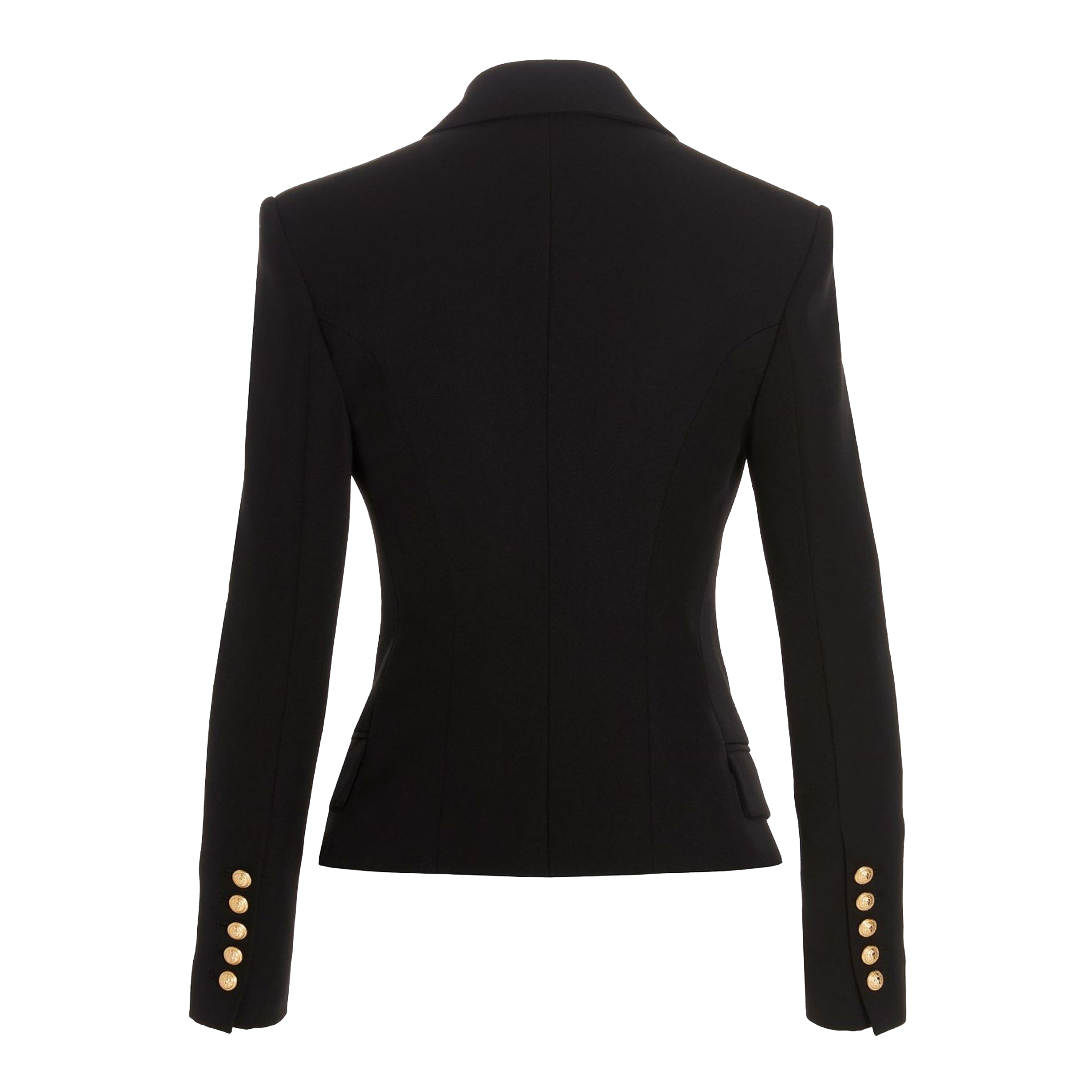 Blazer Negro Balmain 6 BTN Grain