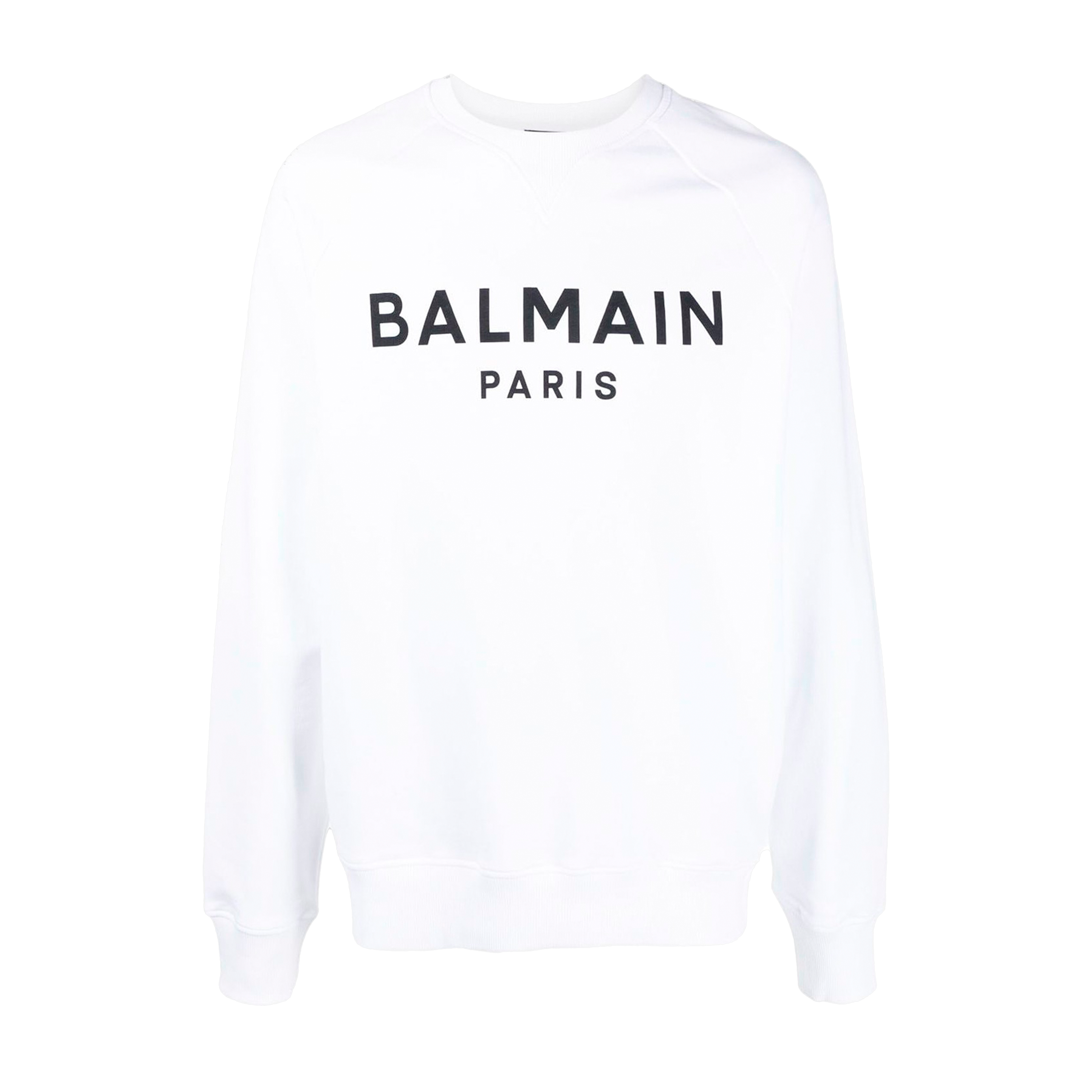 Buzo Blanco Balmain Paris Logo