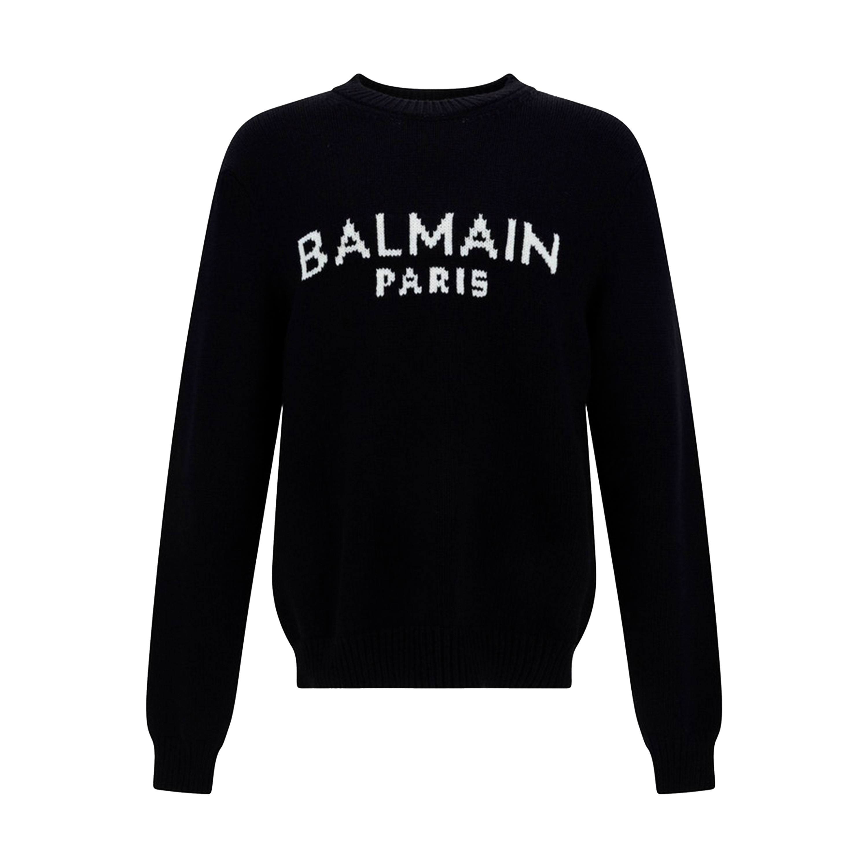 Buzo Negro Balmain Logo