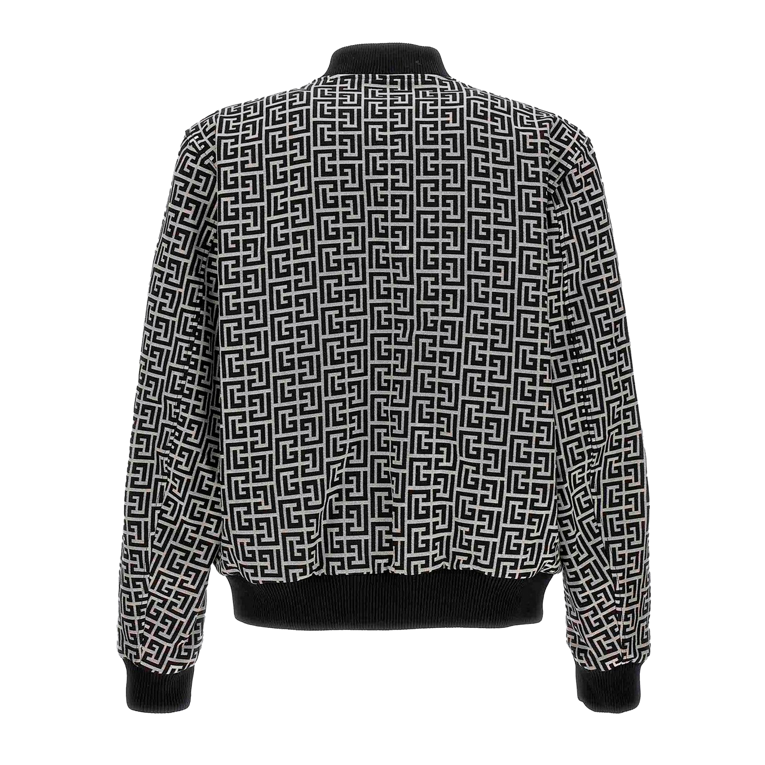 Chaqueta Negra Balmain Logo Reversible