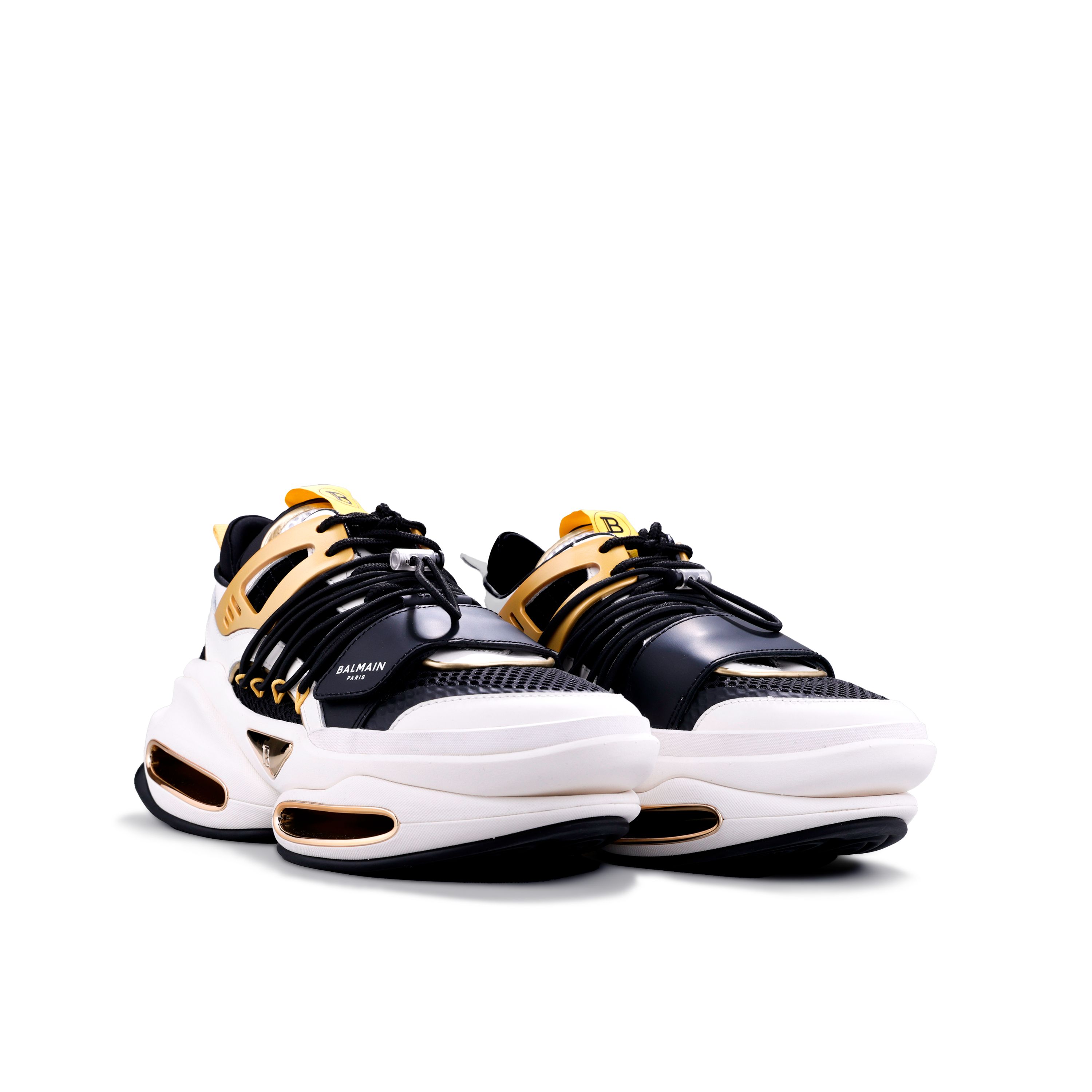Sneakers Blancos Dorado Balmain B-Bold