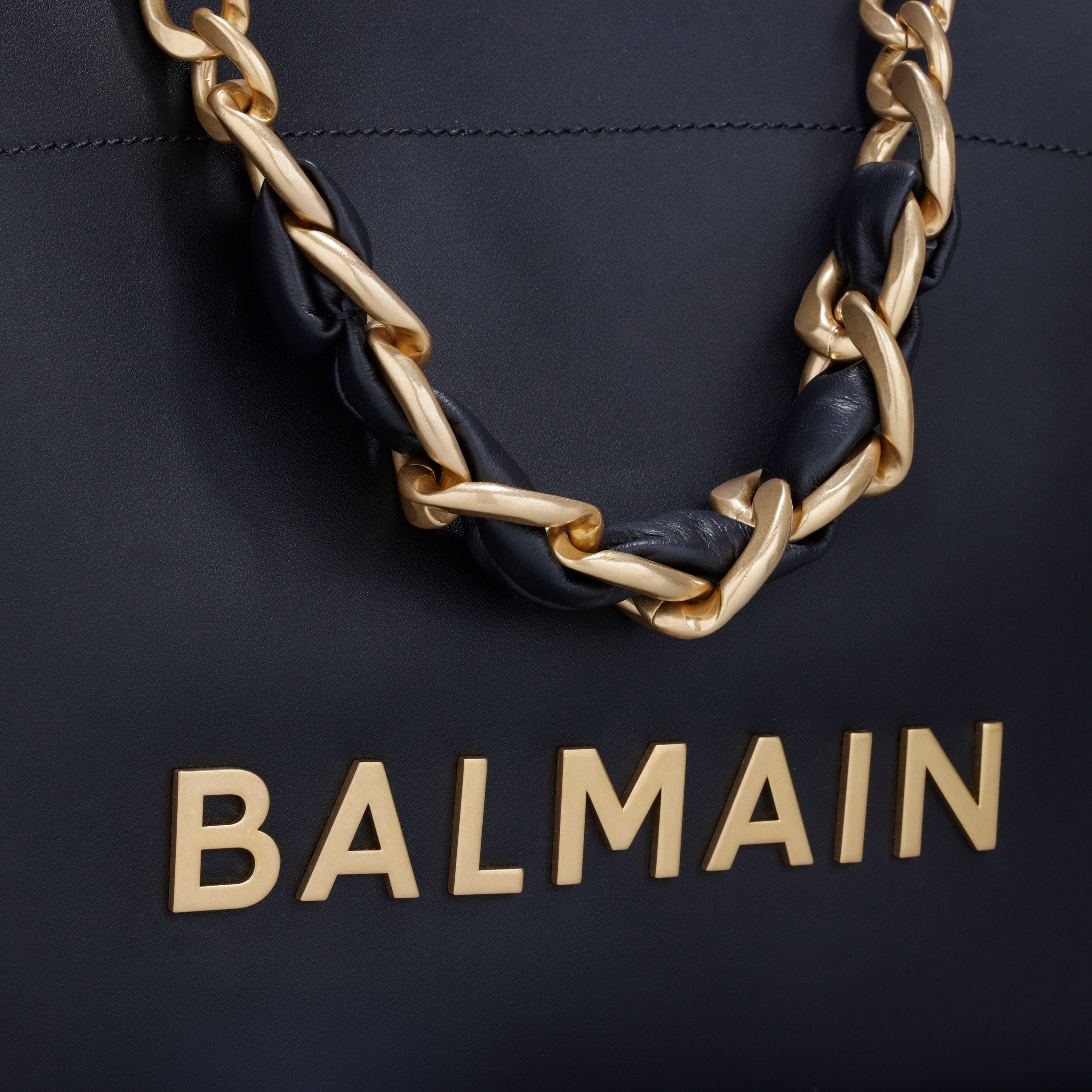 Cartera Negra Balmain Leather 1945