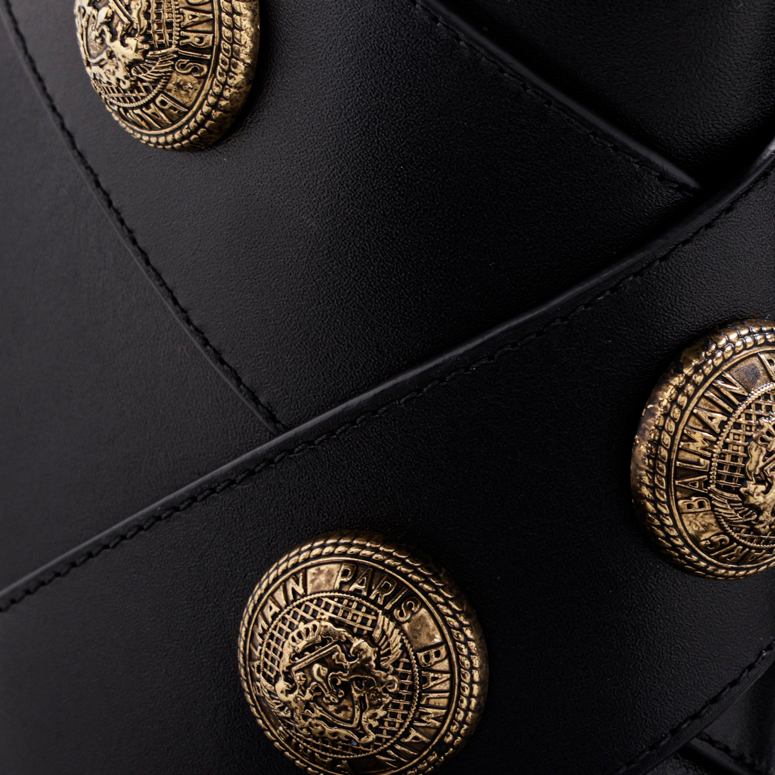 Botas Negras Balmain Alma-Cuir De Veau