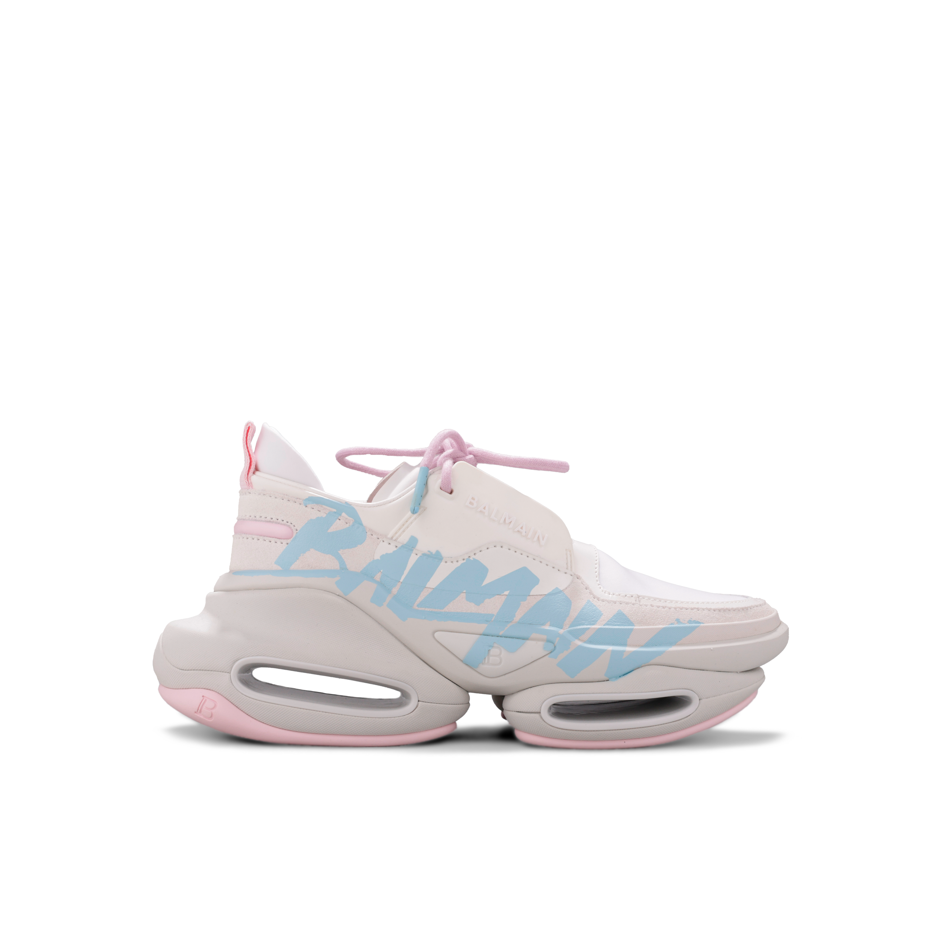 Sneakers Rosados Balmain B-Bold Logo Sign