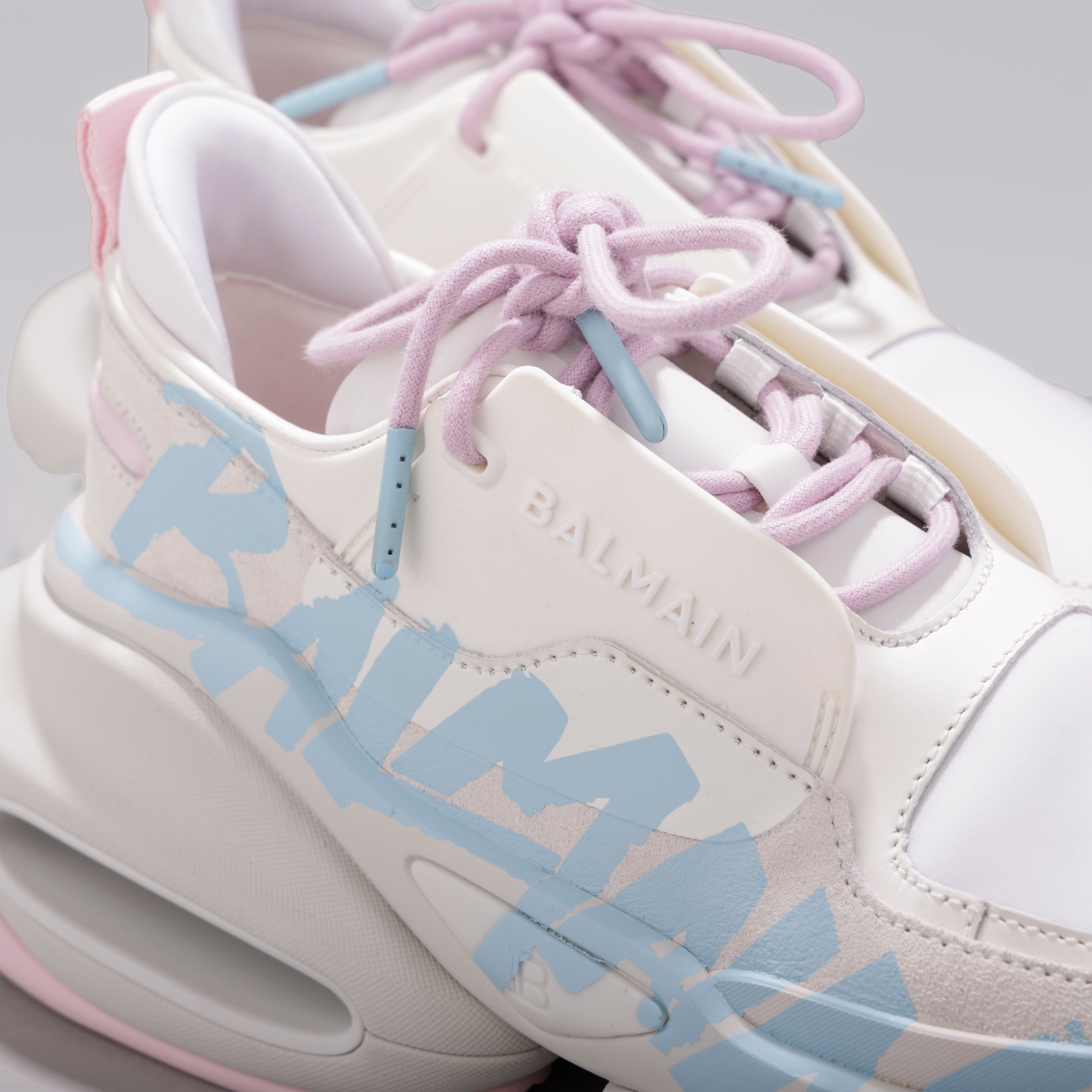 Sneakers Rosados Balmain B-Bold Logo Sign