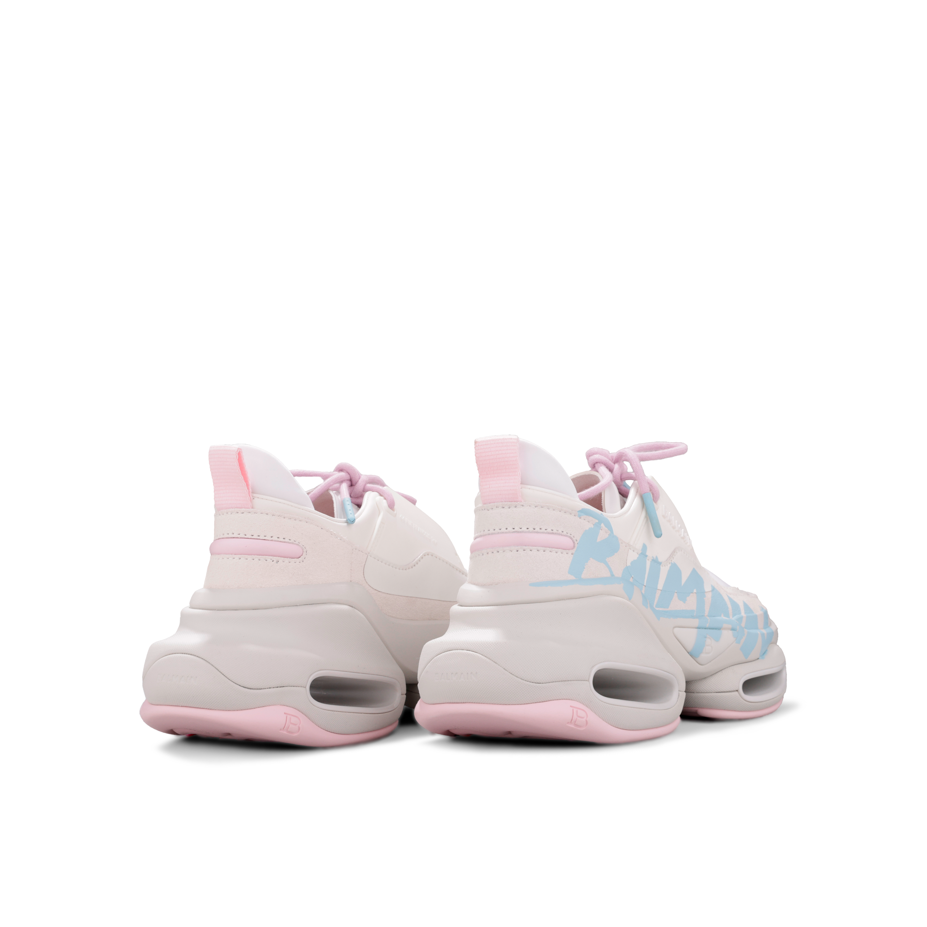 Sneakers Rosados Balmain B-Bold Logo Sign