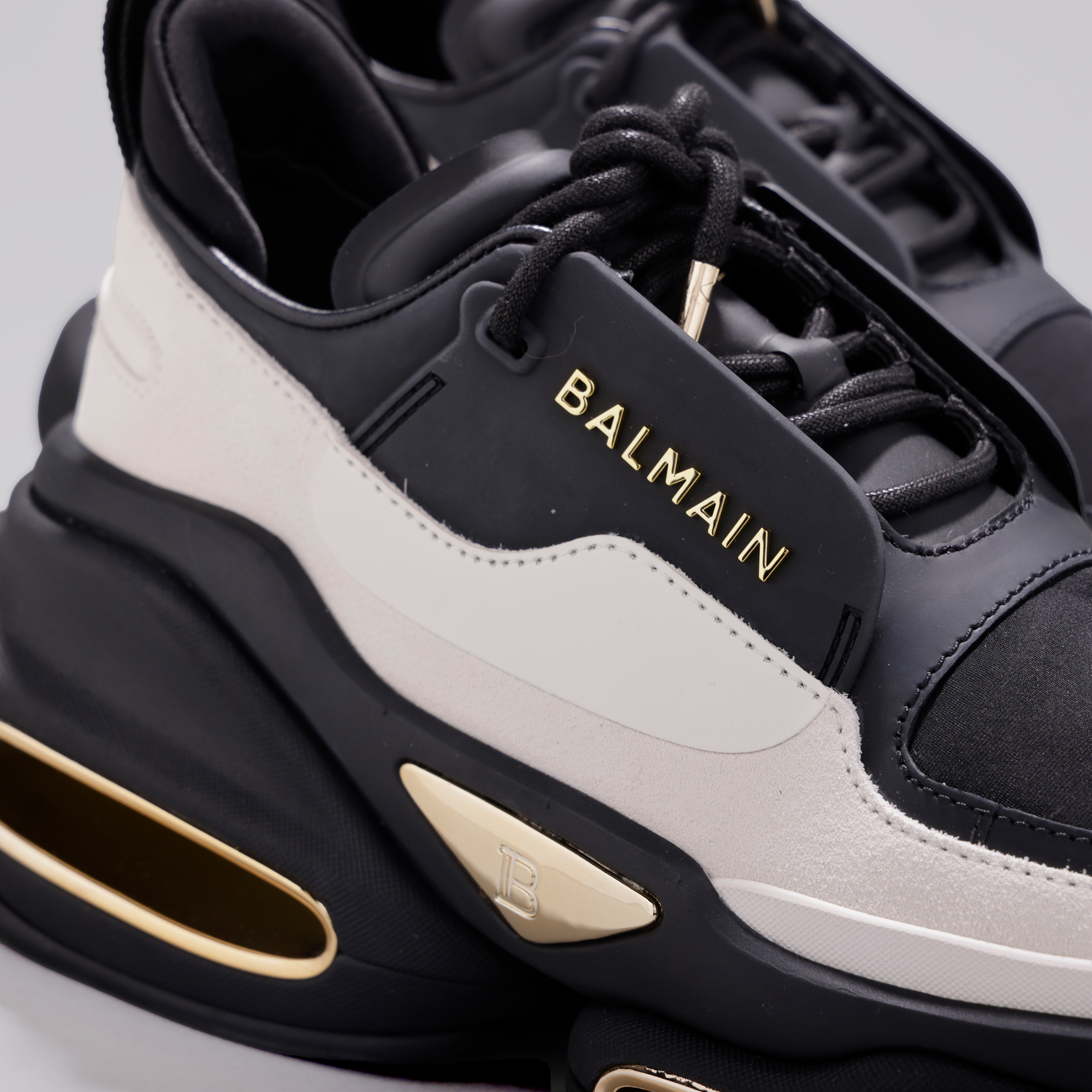 Sneakers Negros Blanco Balmain B-Bold