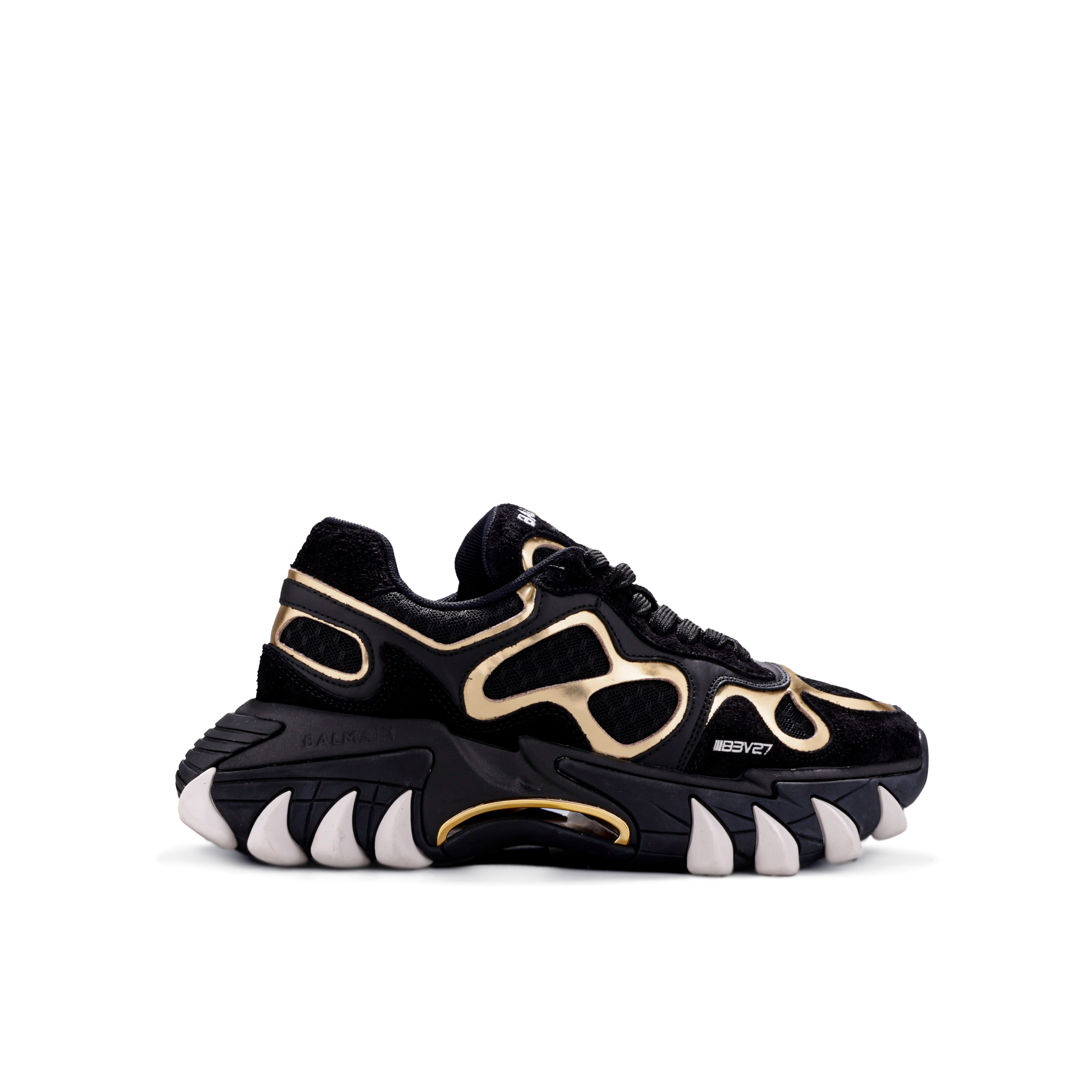 Sneakers Negros Dorado Balmain B-East