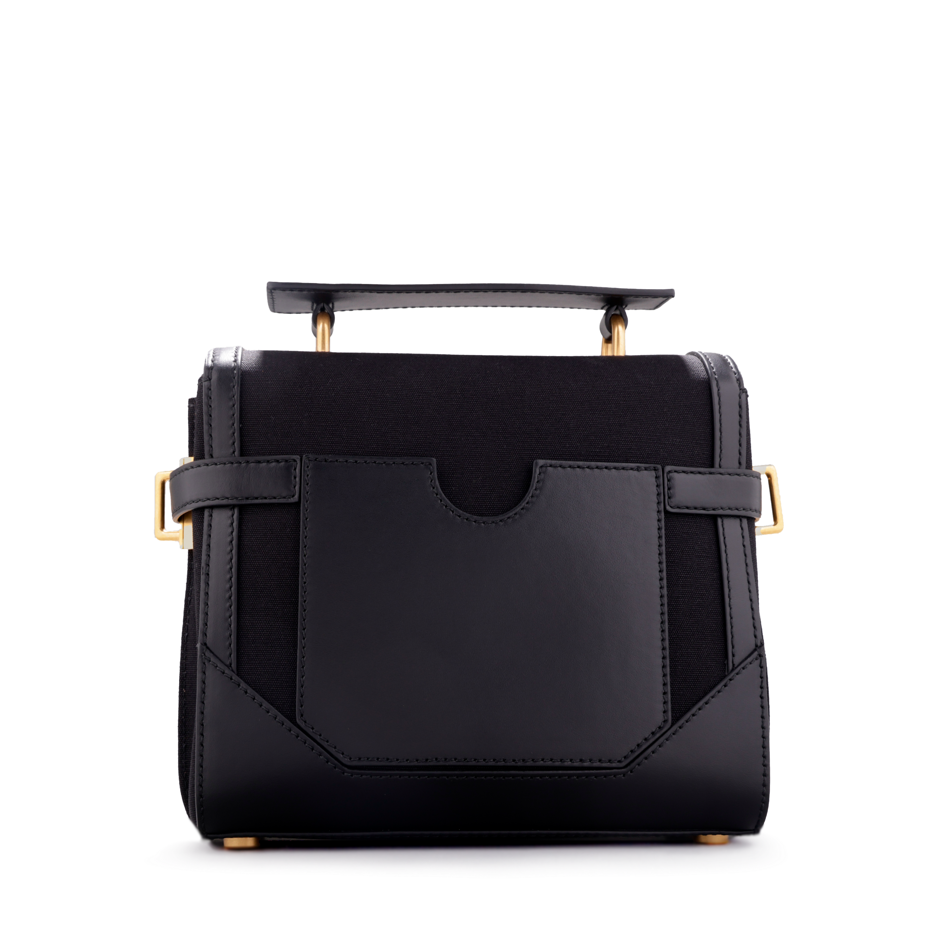 Cartera Negra Balmain Bbuzz 23-Toile&Cuir