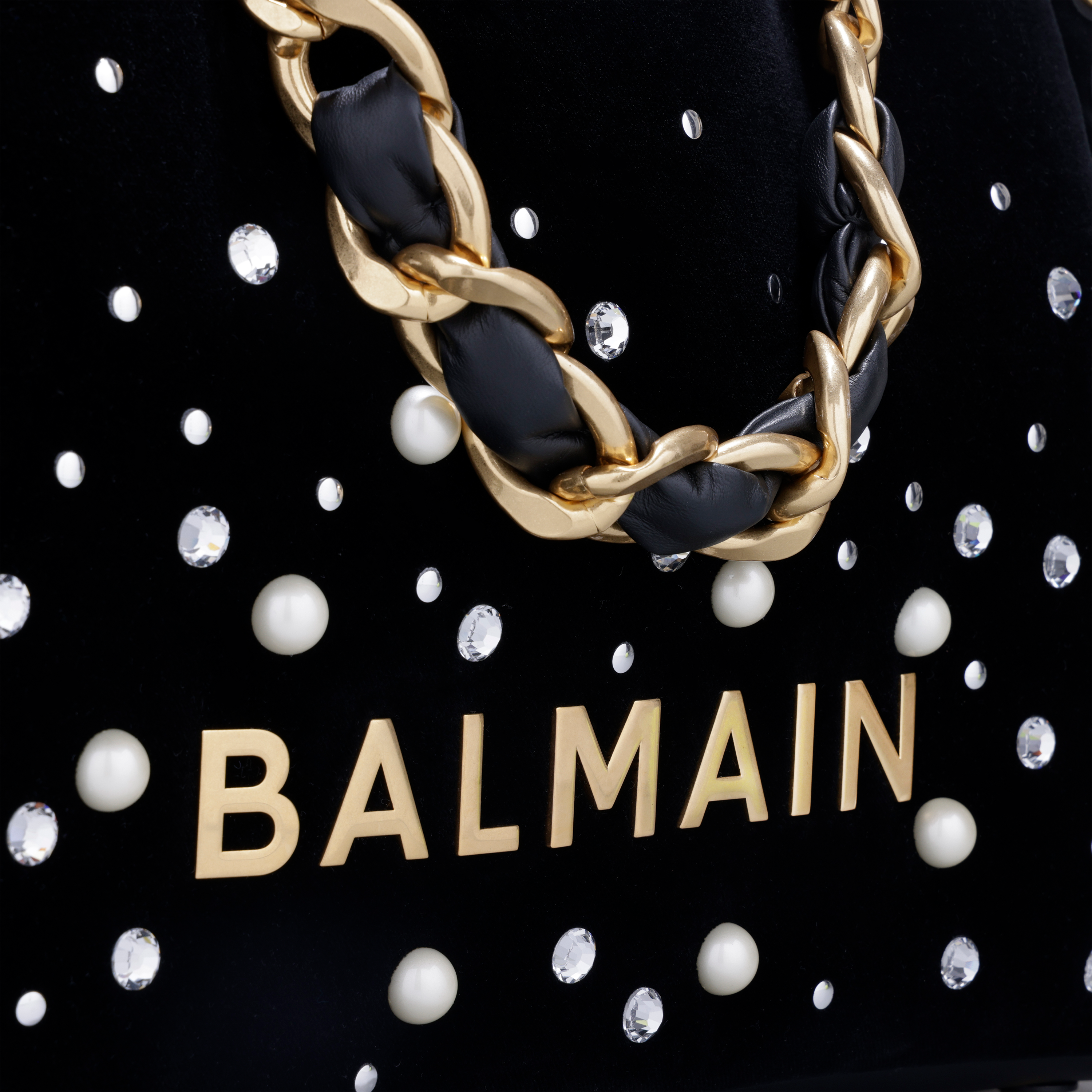 Cartera Negra Balmain 1945 Constellation