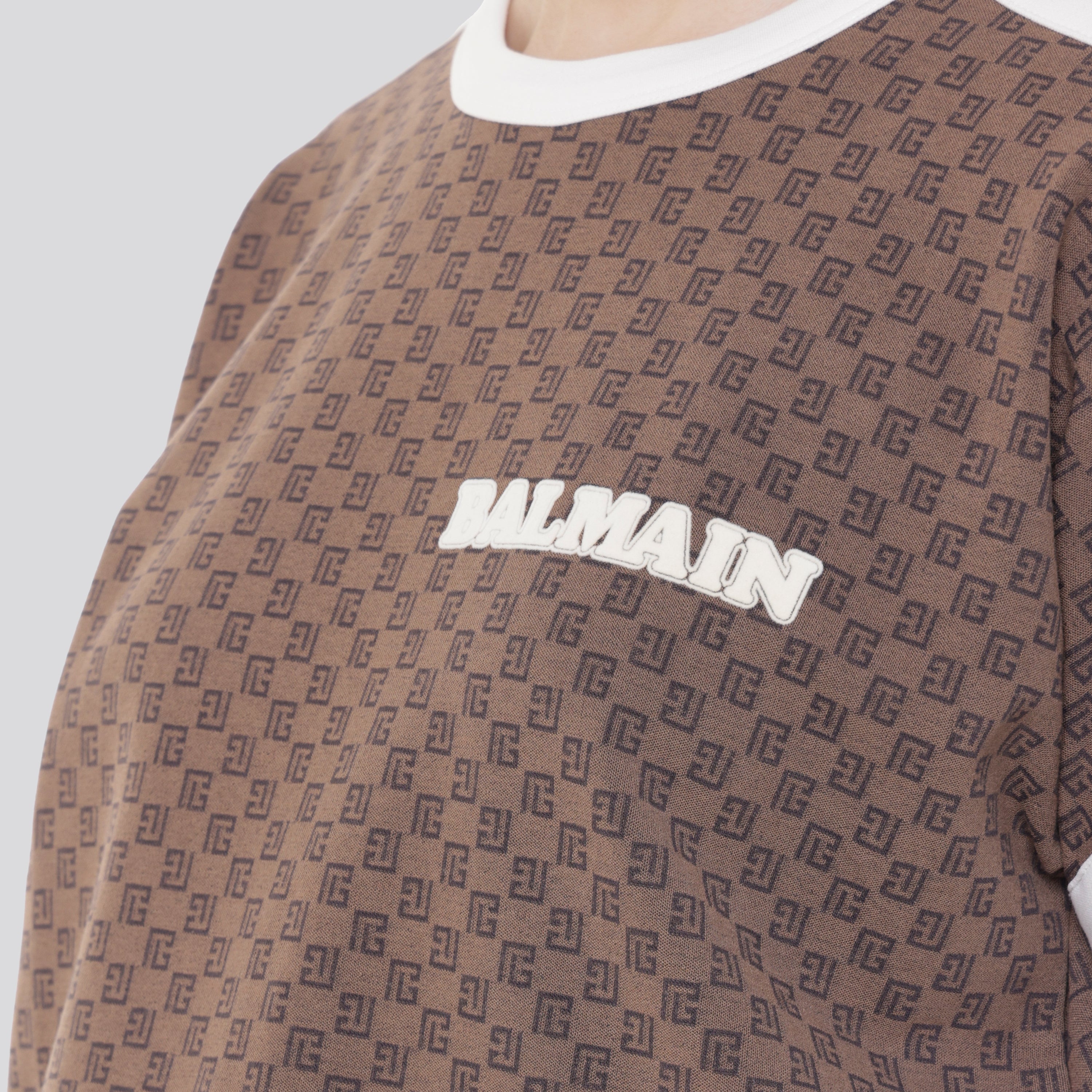 Camiseta Café Balmain Mini PB Monogram