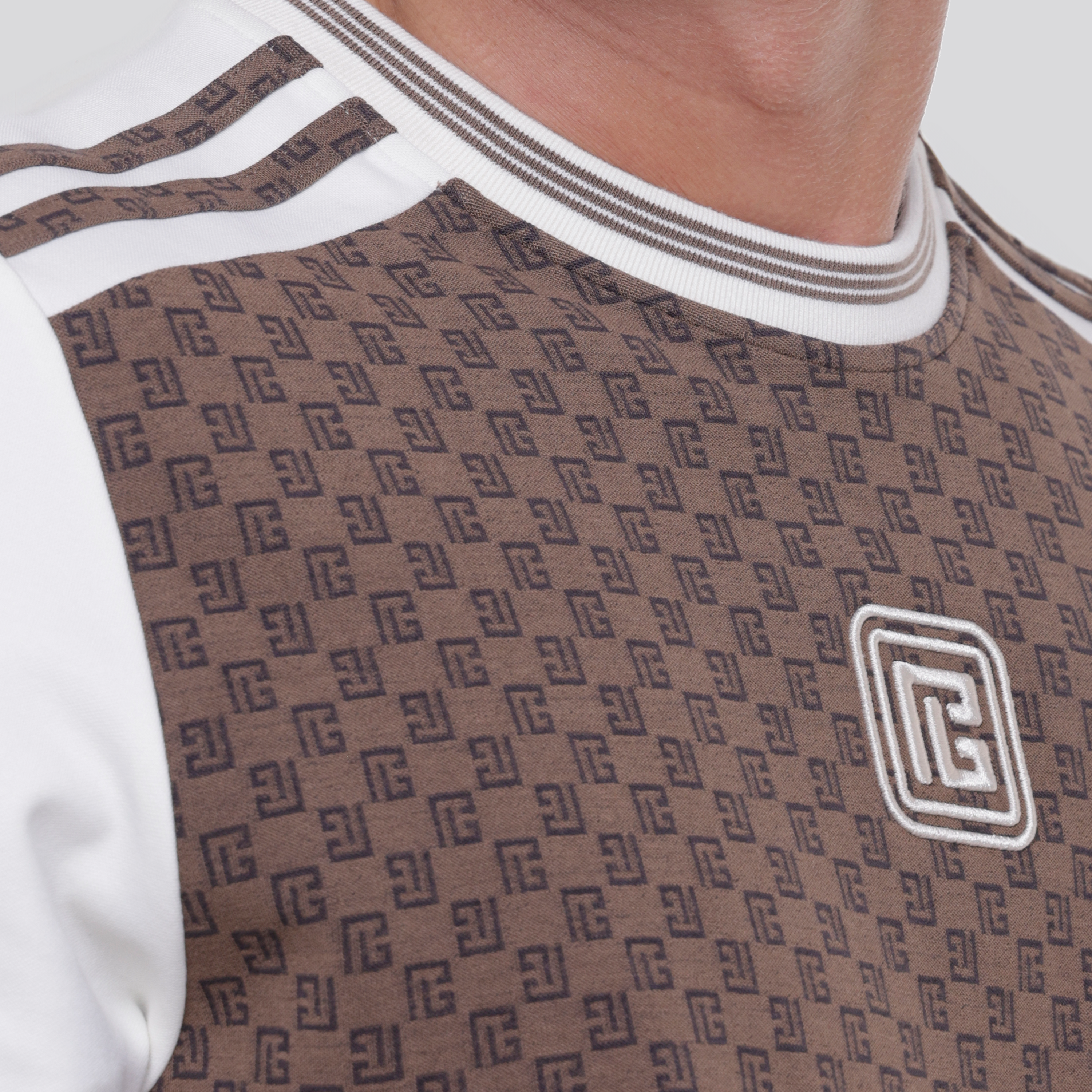 Camiseta Negra Balmain PB Mini Monogram