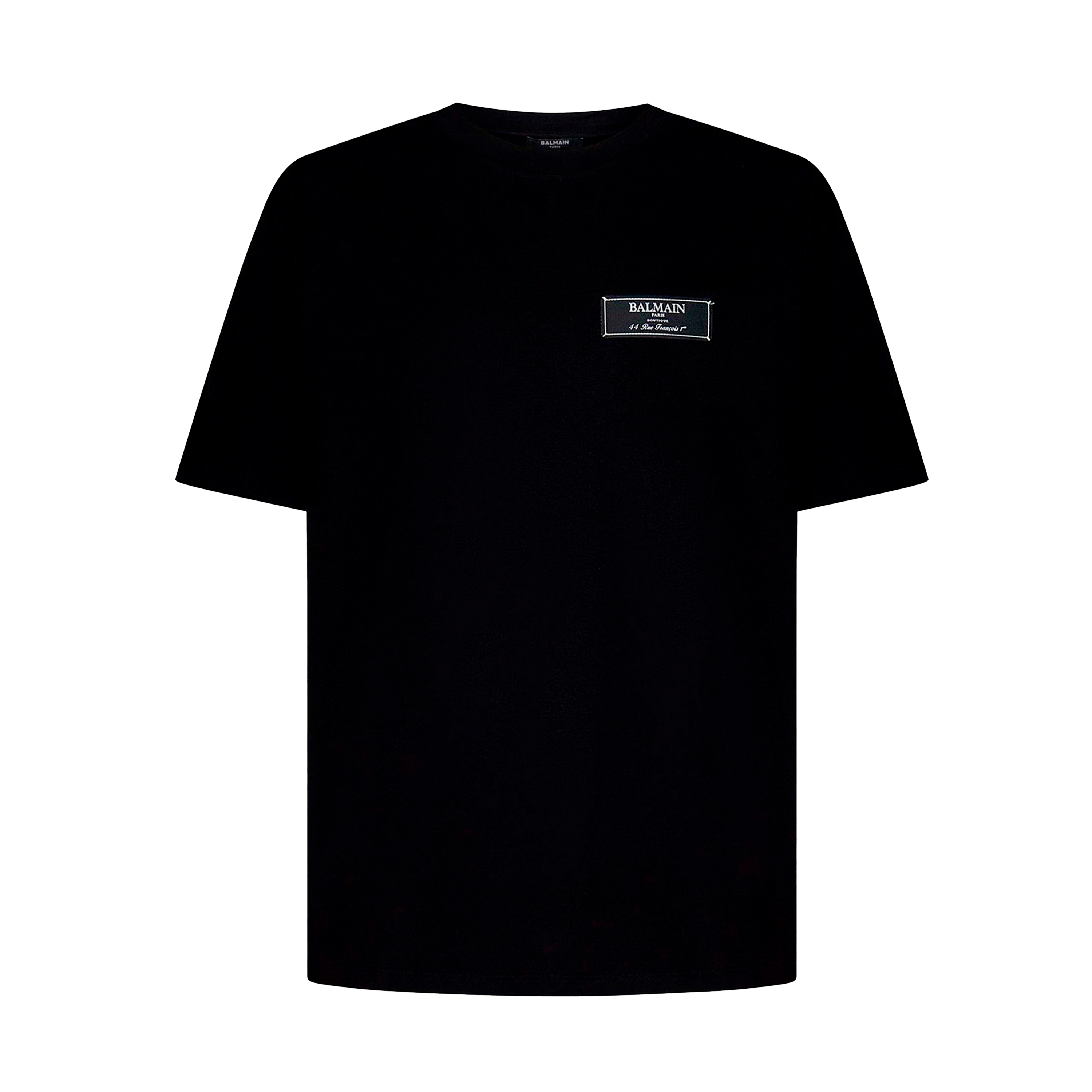 Camiseta Negra Balmain Pierre Balmain Label