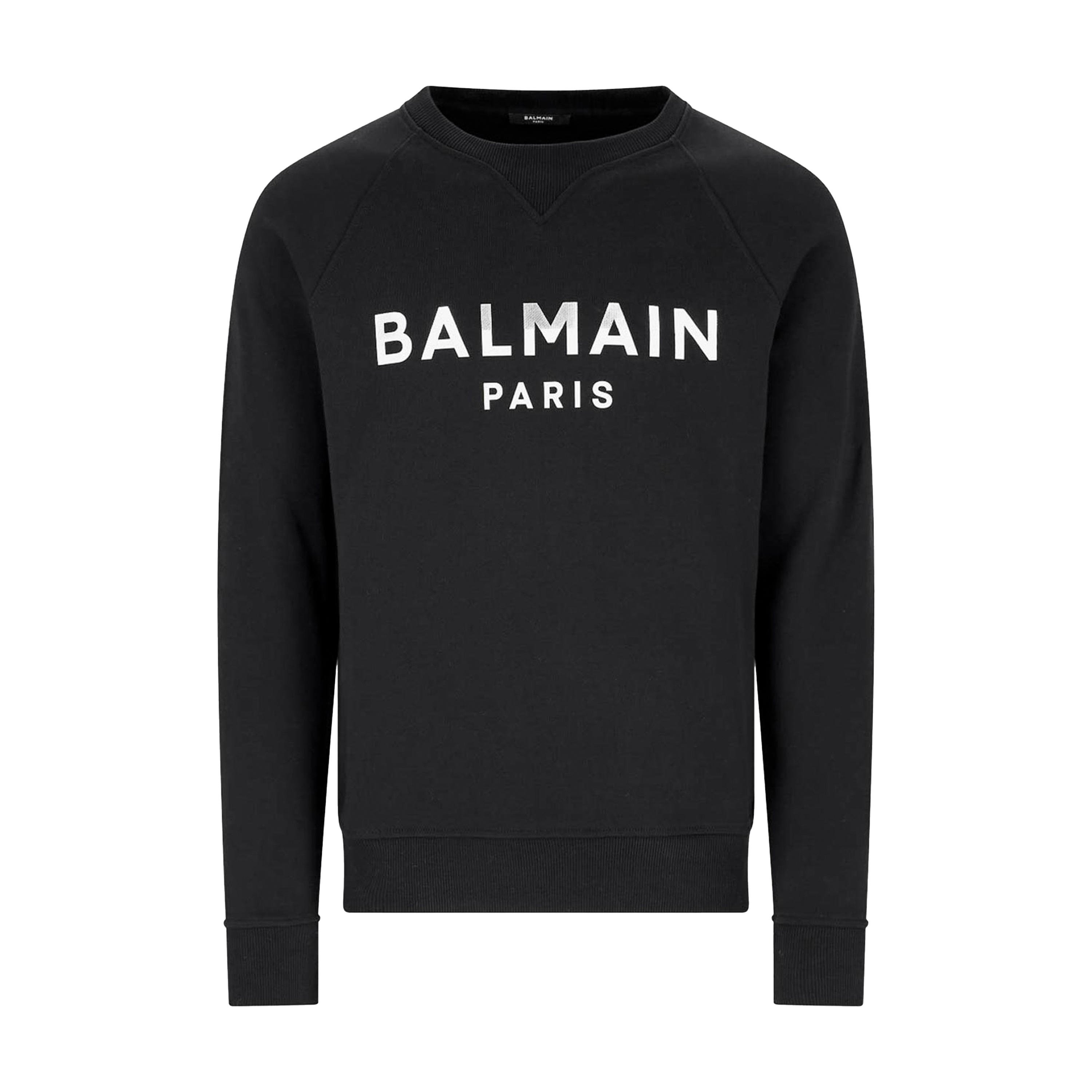 Buzo Negro Balmain Paris Silver Logo