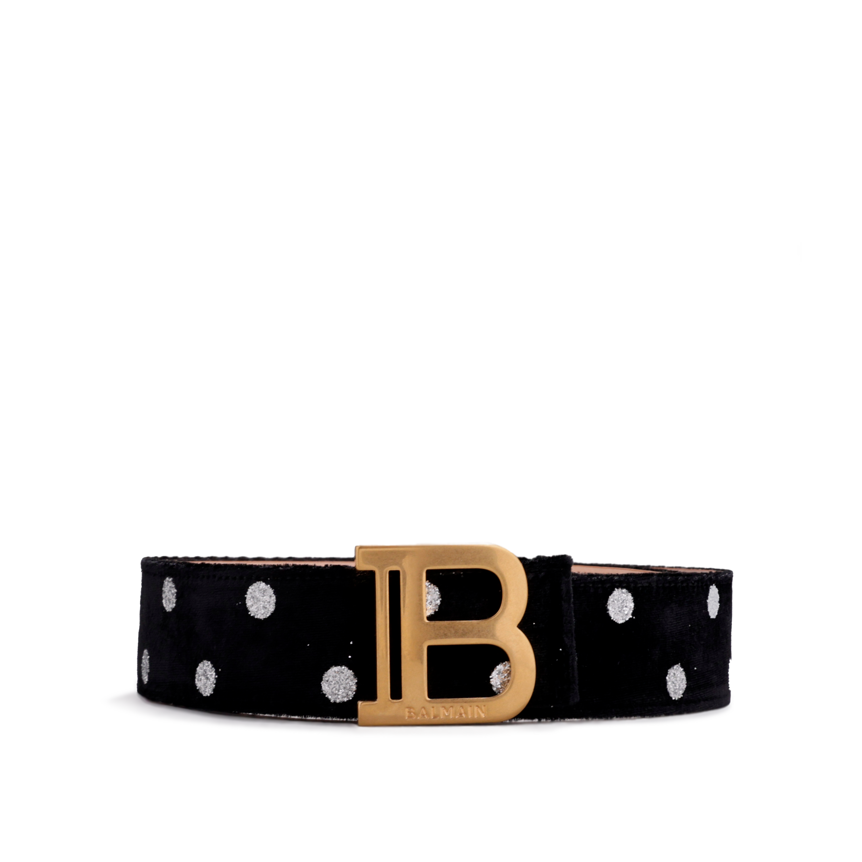 Cinturón Negro Balmain Rhinestones