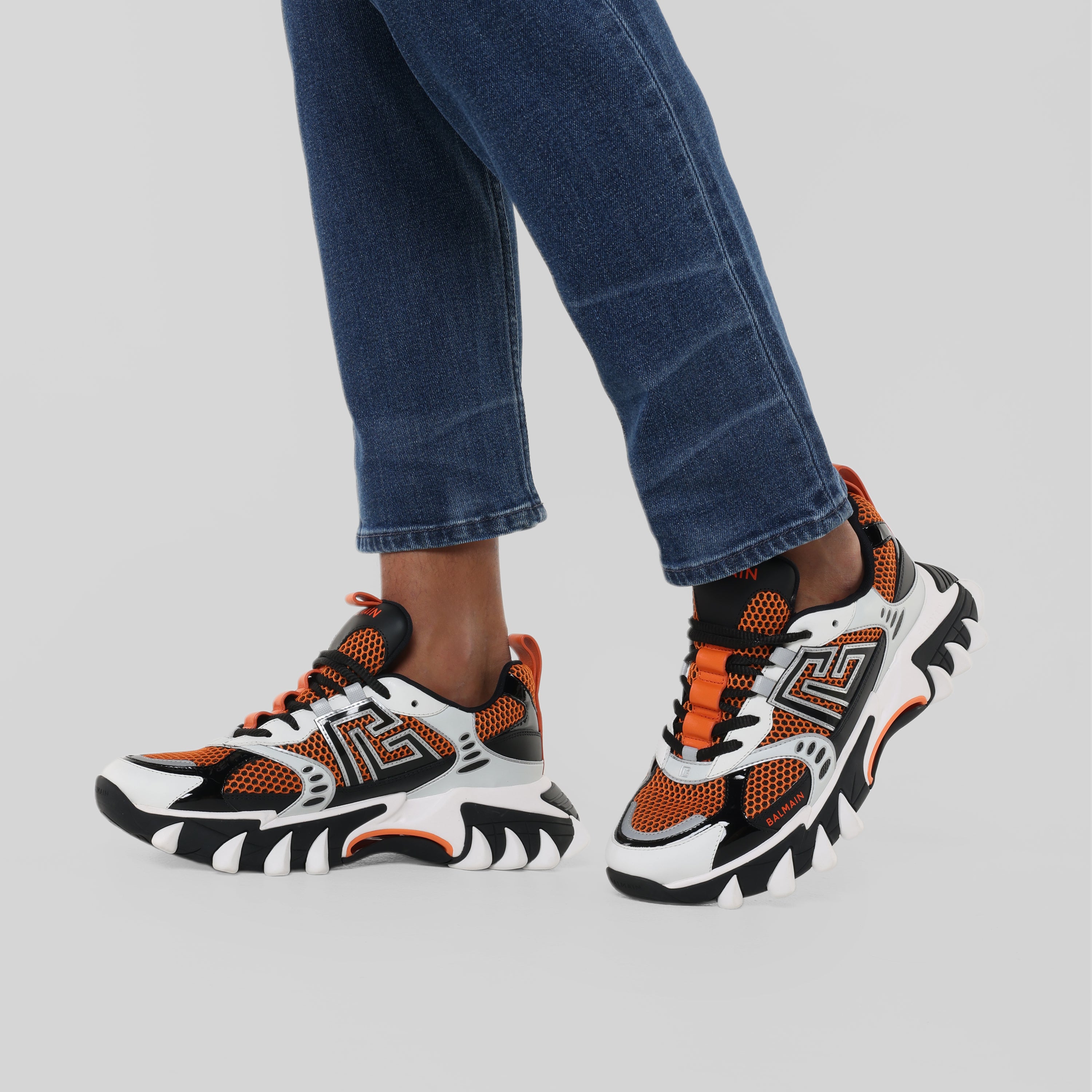 Sneakers Naranjados Balmain B-East PB-Technical