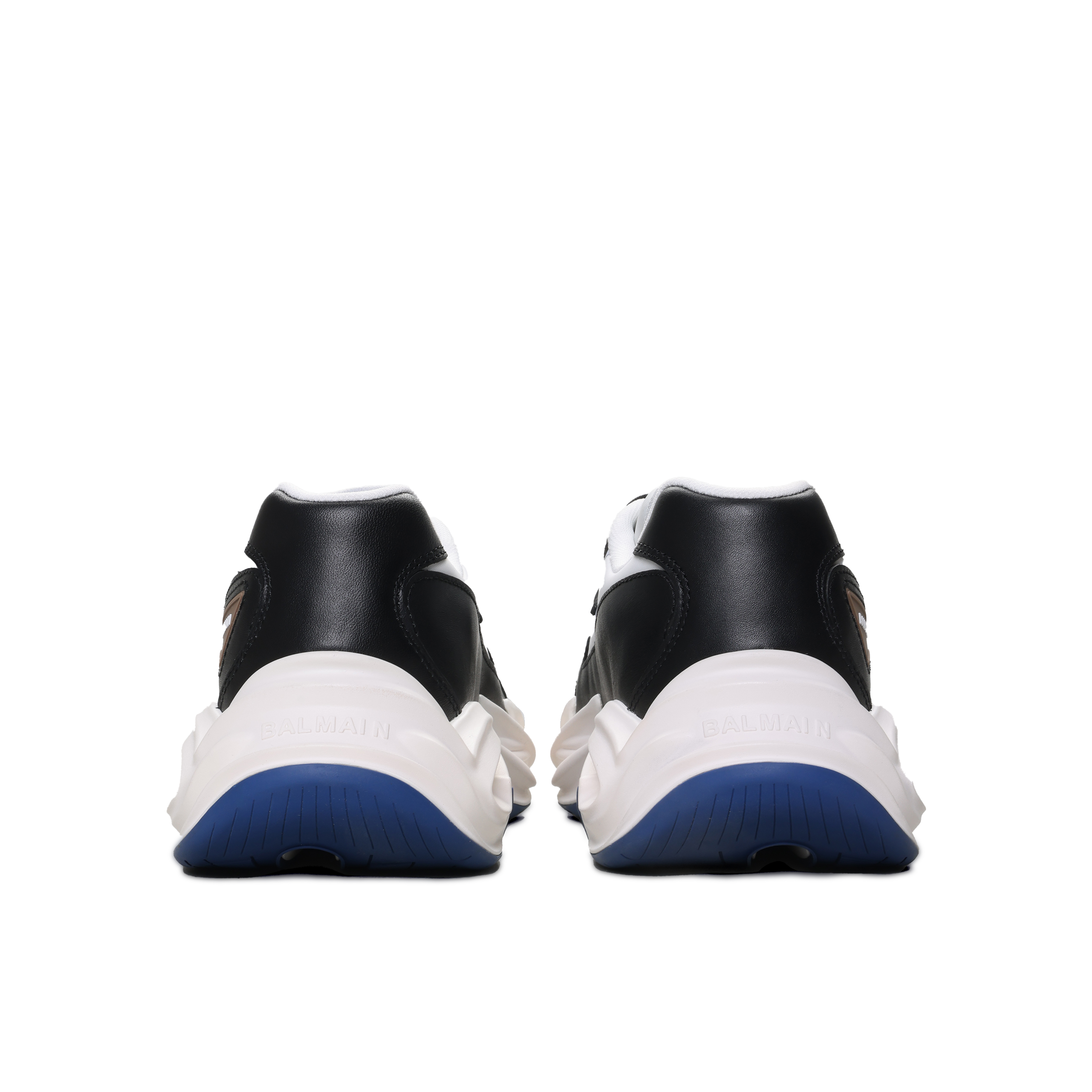 Sneakers Blancos Negro Balmain Run-Row Faux