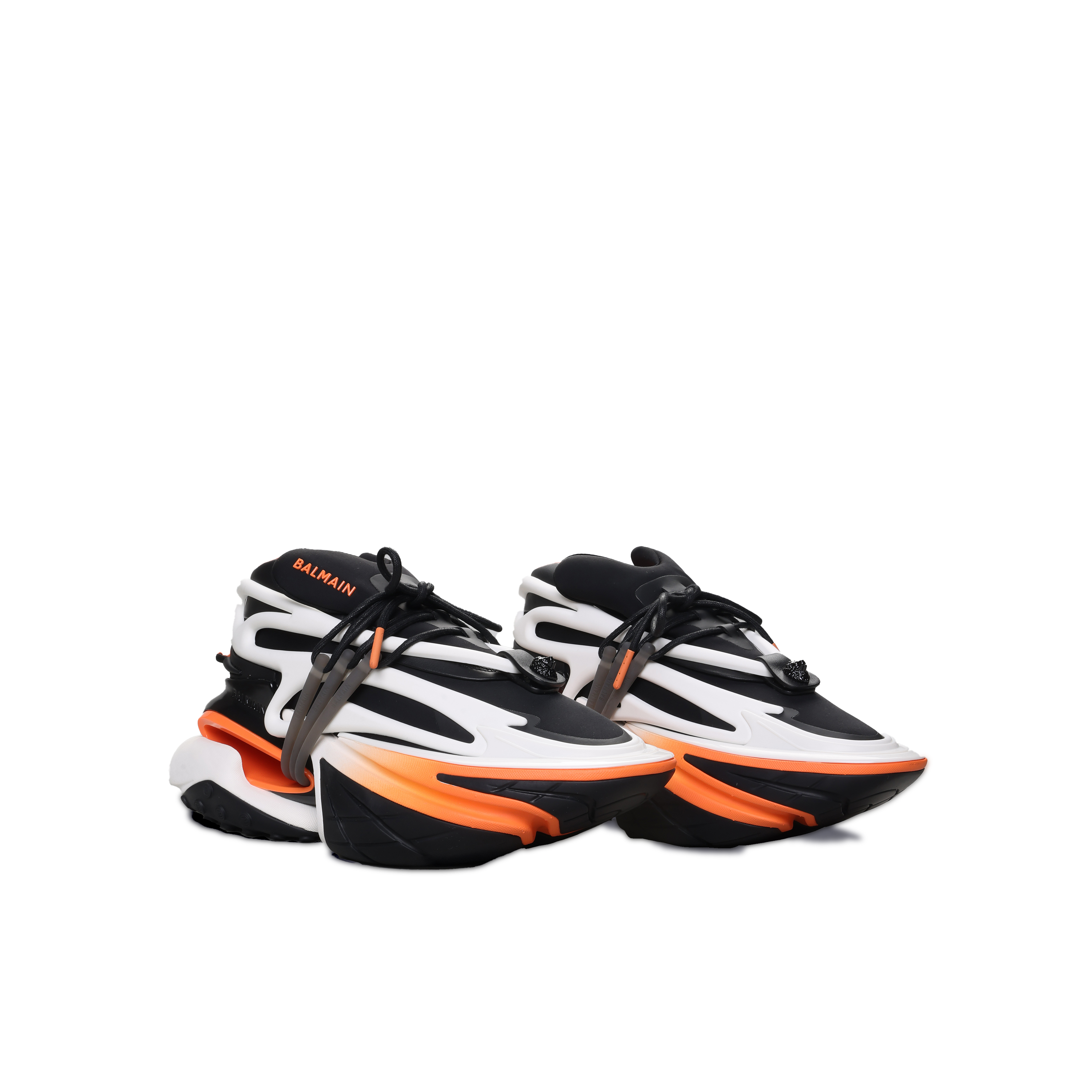 Sneakers Blancos Naranja Balmain Unicorn Low