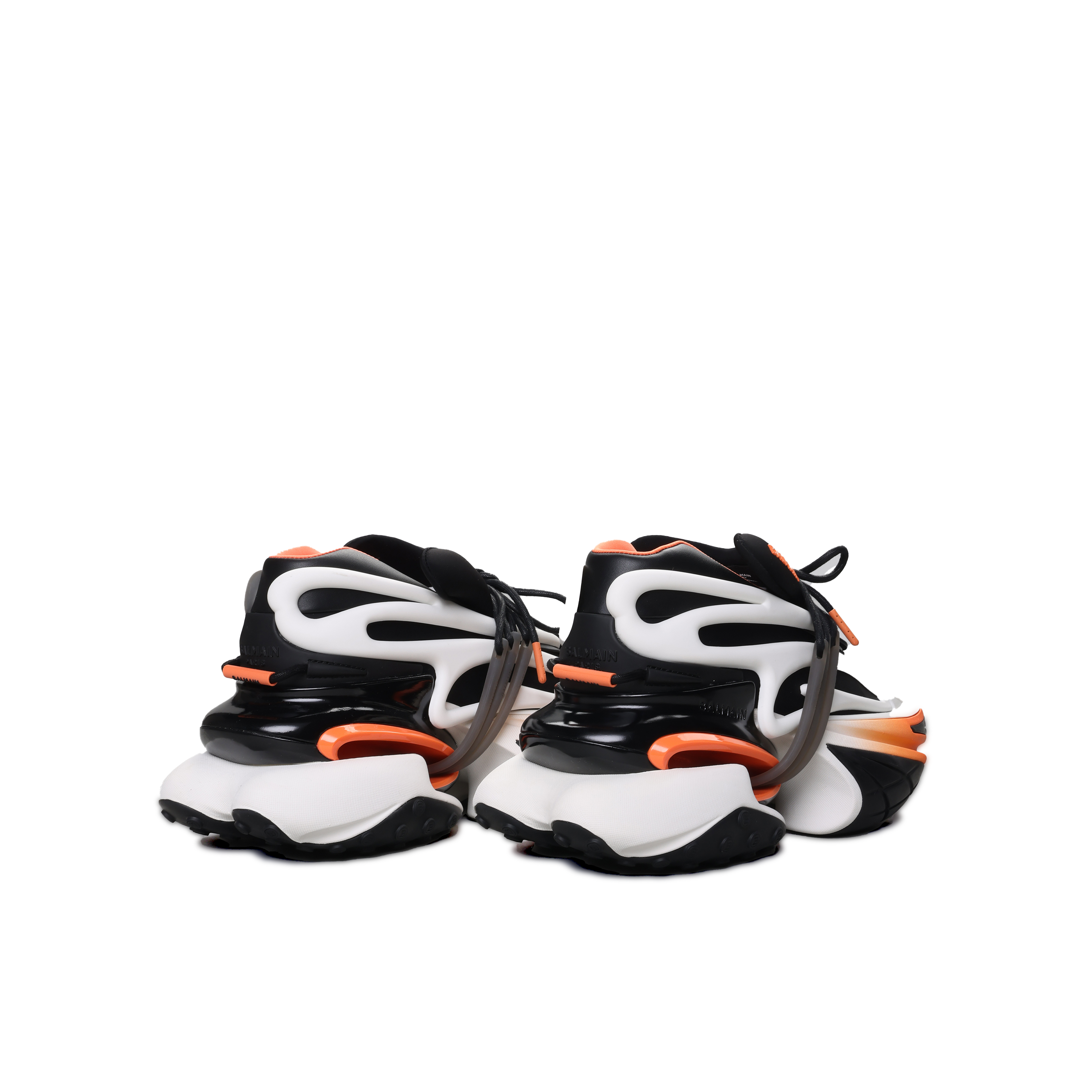 Sneakers Blancos Naranja Balmain Unicorn Low