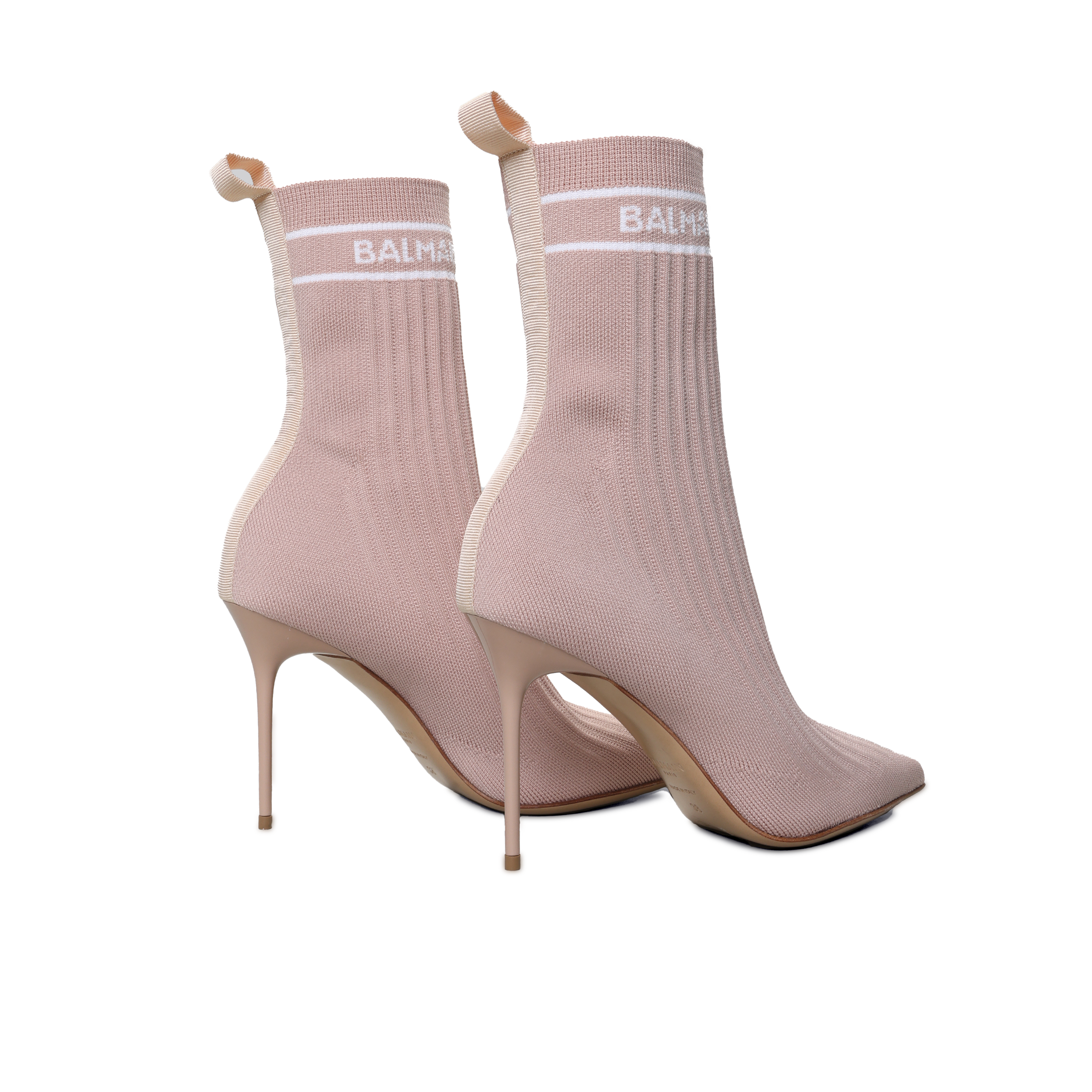 Botas Beige Balmain Skye-Knit