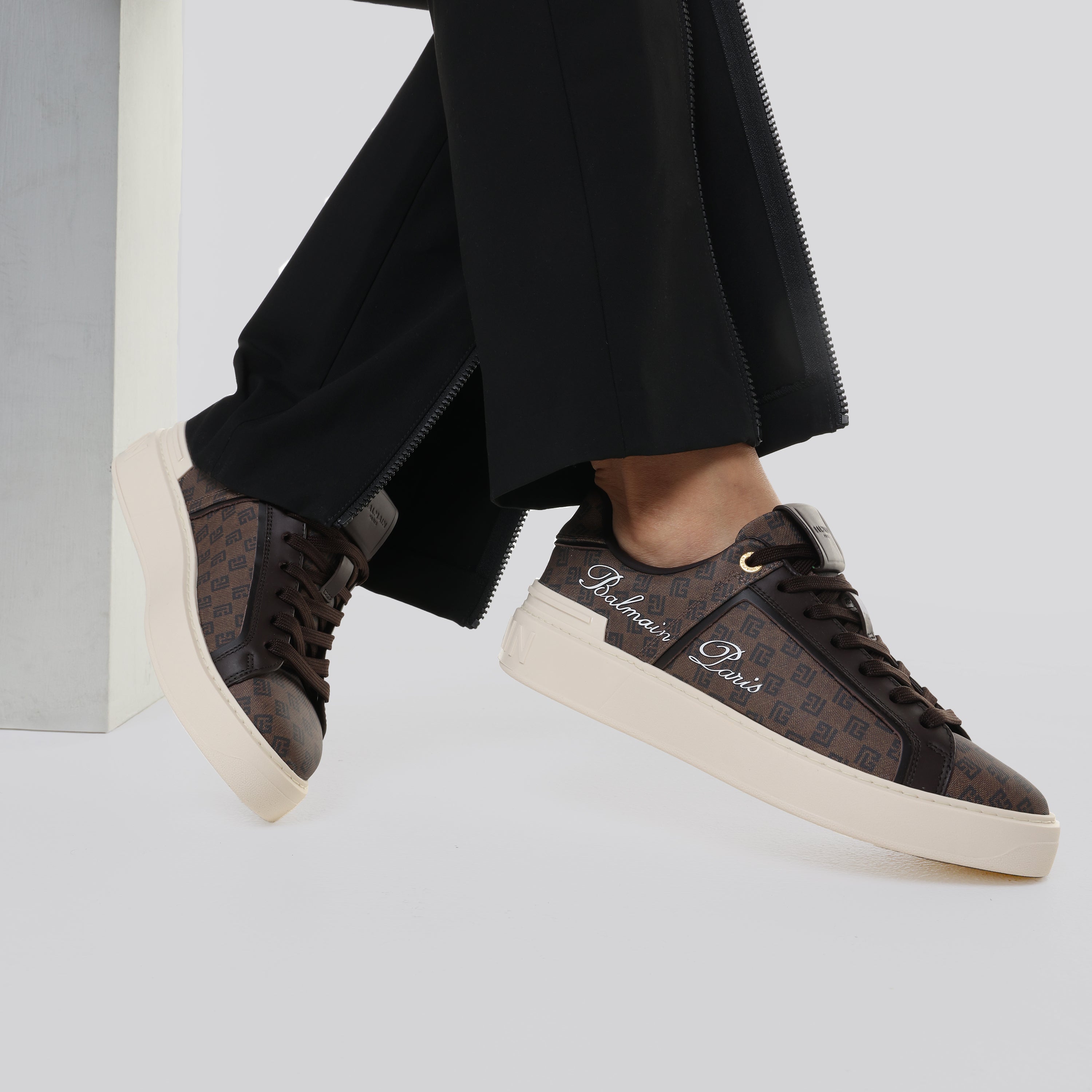 Sneakers Café Balmain B-Court-Mini Monogram