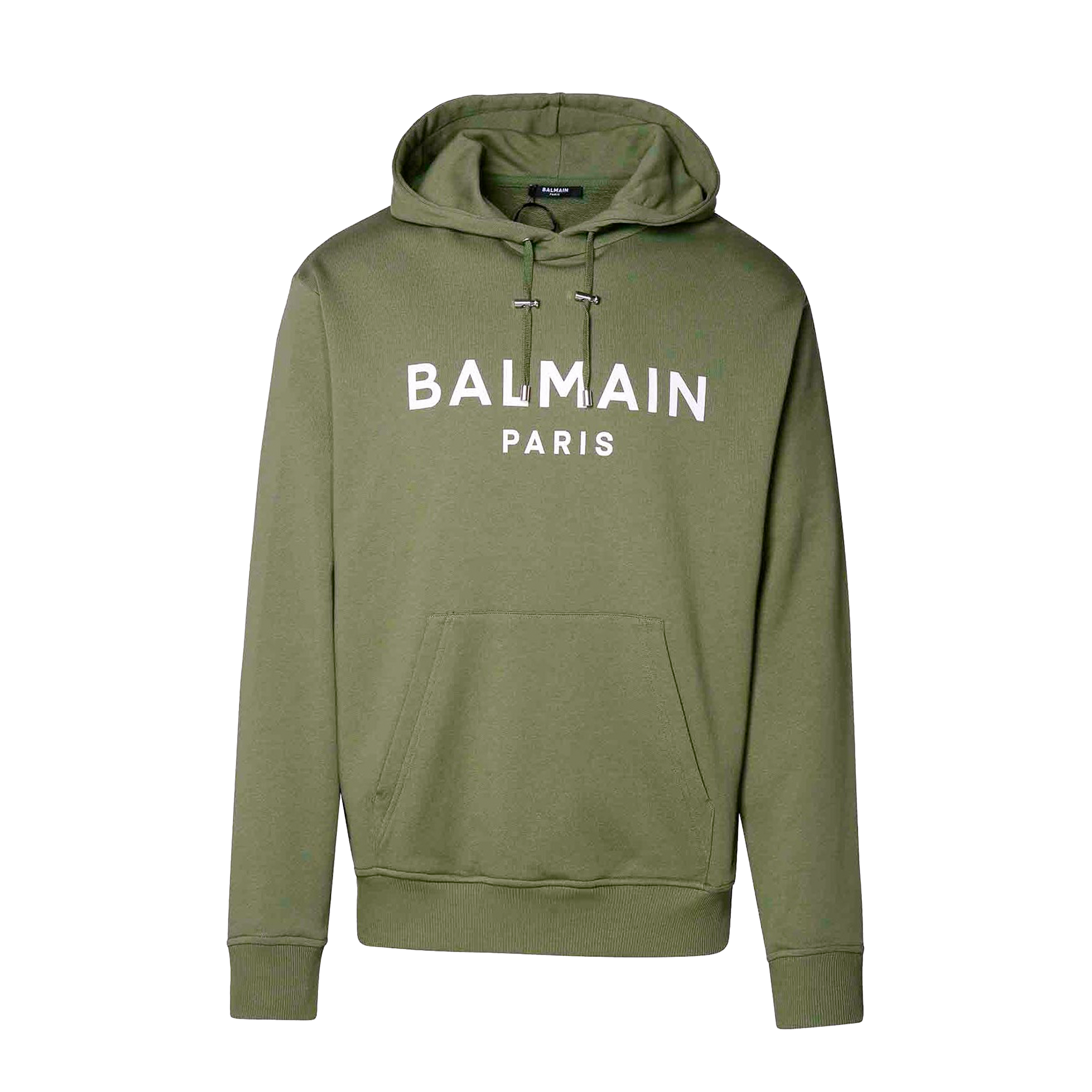 Buzo Verde Balmain Paris Logo